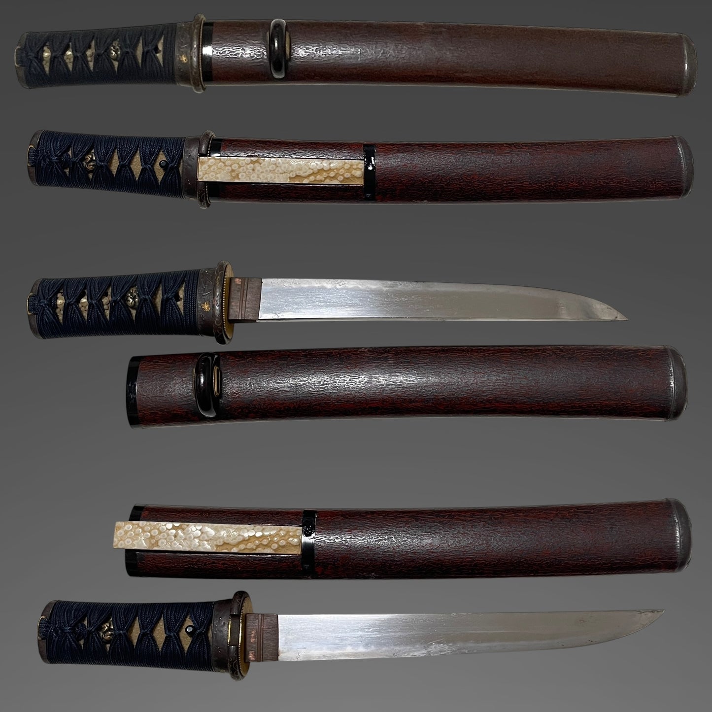 Dragonfly Fittings Red TANTO, Late Edo period mumei