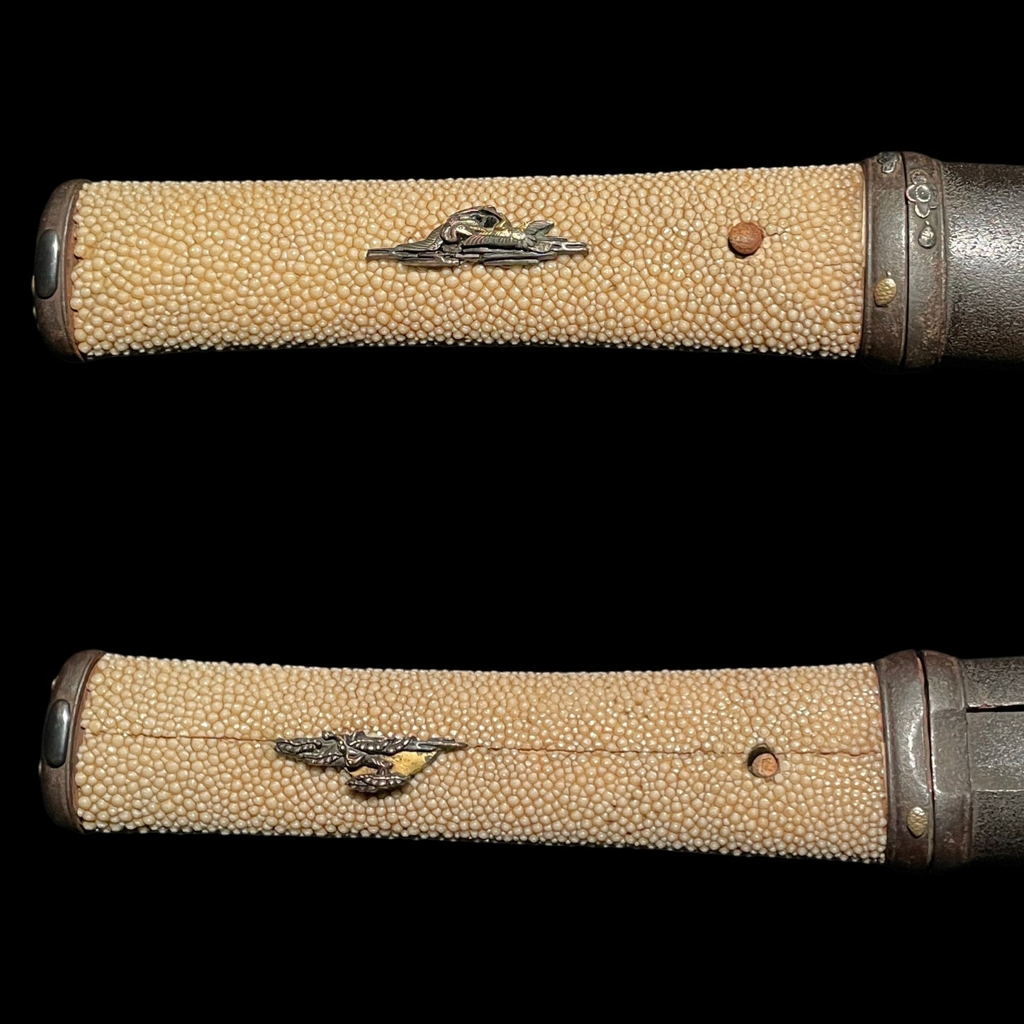 Aikuchi Wakizashi 合口拵, Shobu-Zukuri Rugged Blade, Petal Fittings, Edo period