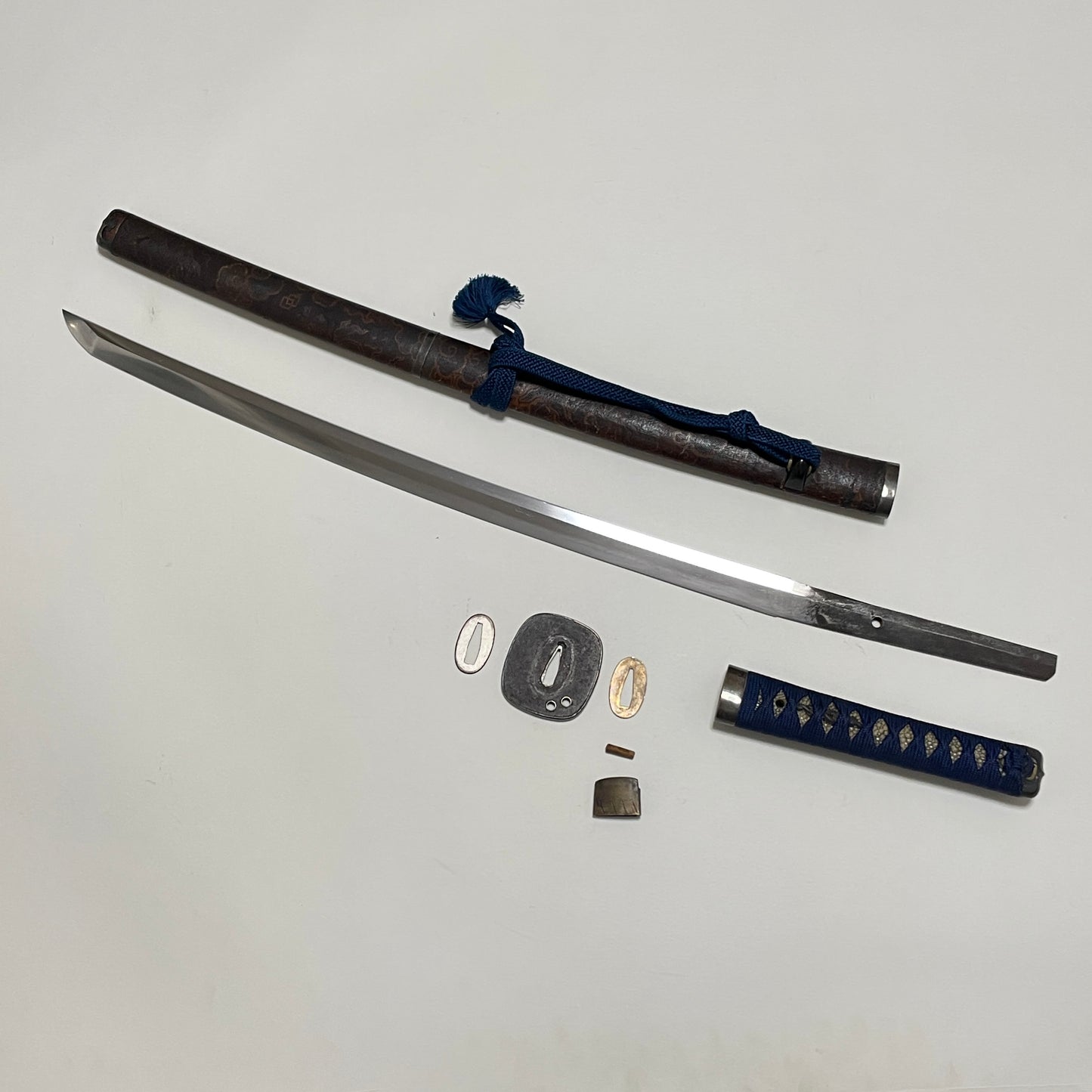 Nishiki-Zutumi 錦包鞘 Long WAKIZASHI, Edo period Mumei