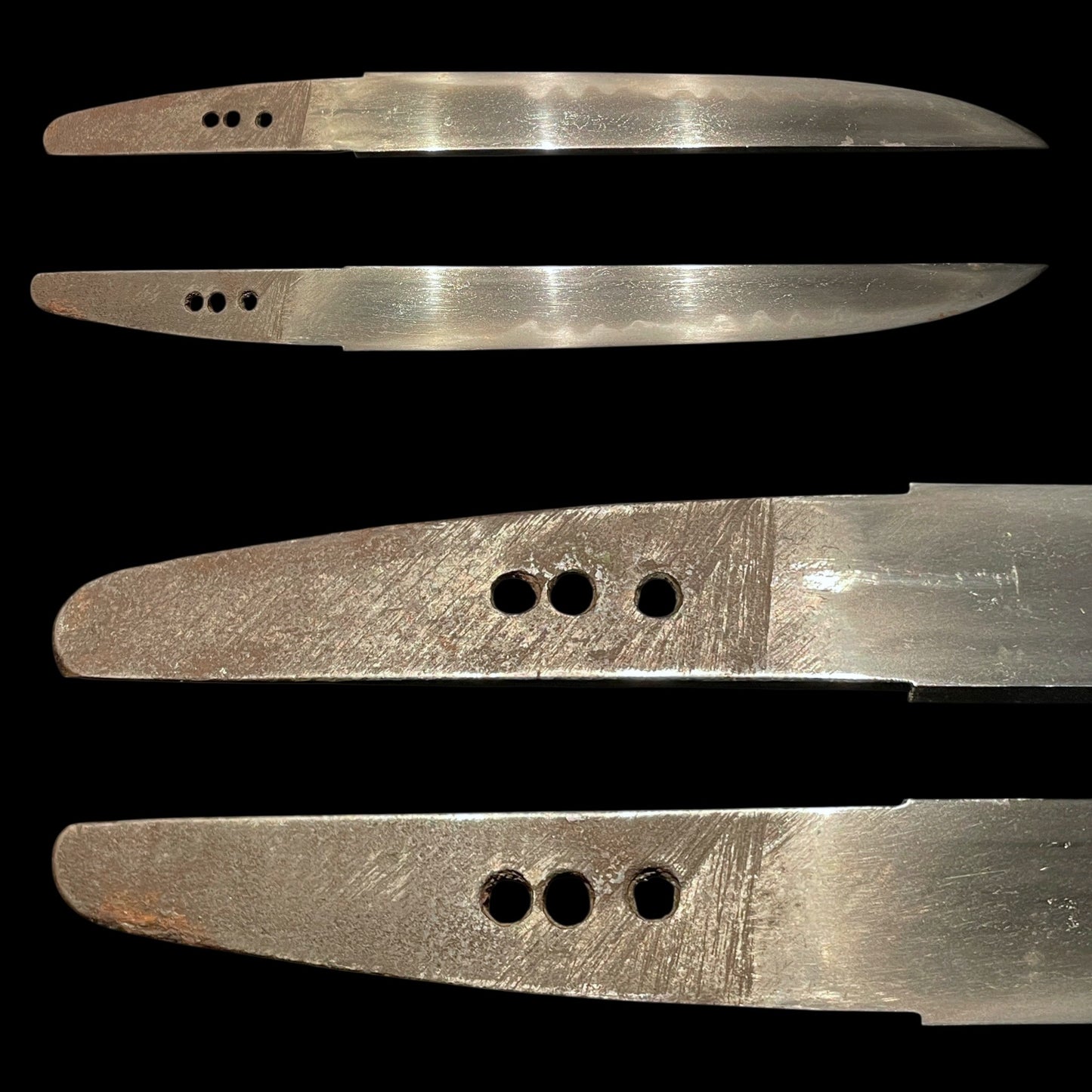 Red Kaiken Pocket Tanto, 懐剣短刀, with Brass Kozuka, Edo period mumei