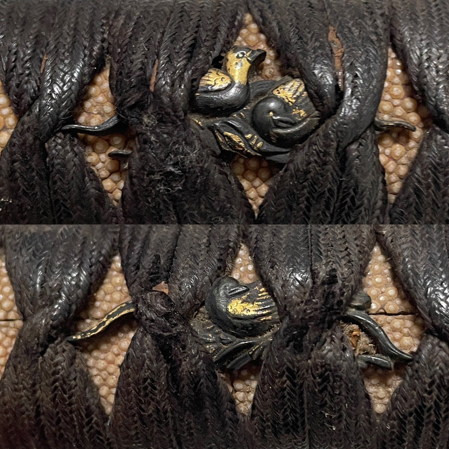 Family crest Fuchikashira Black KATANA, Late Muromachi period mumei