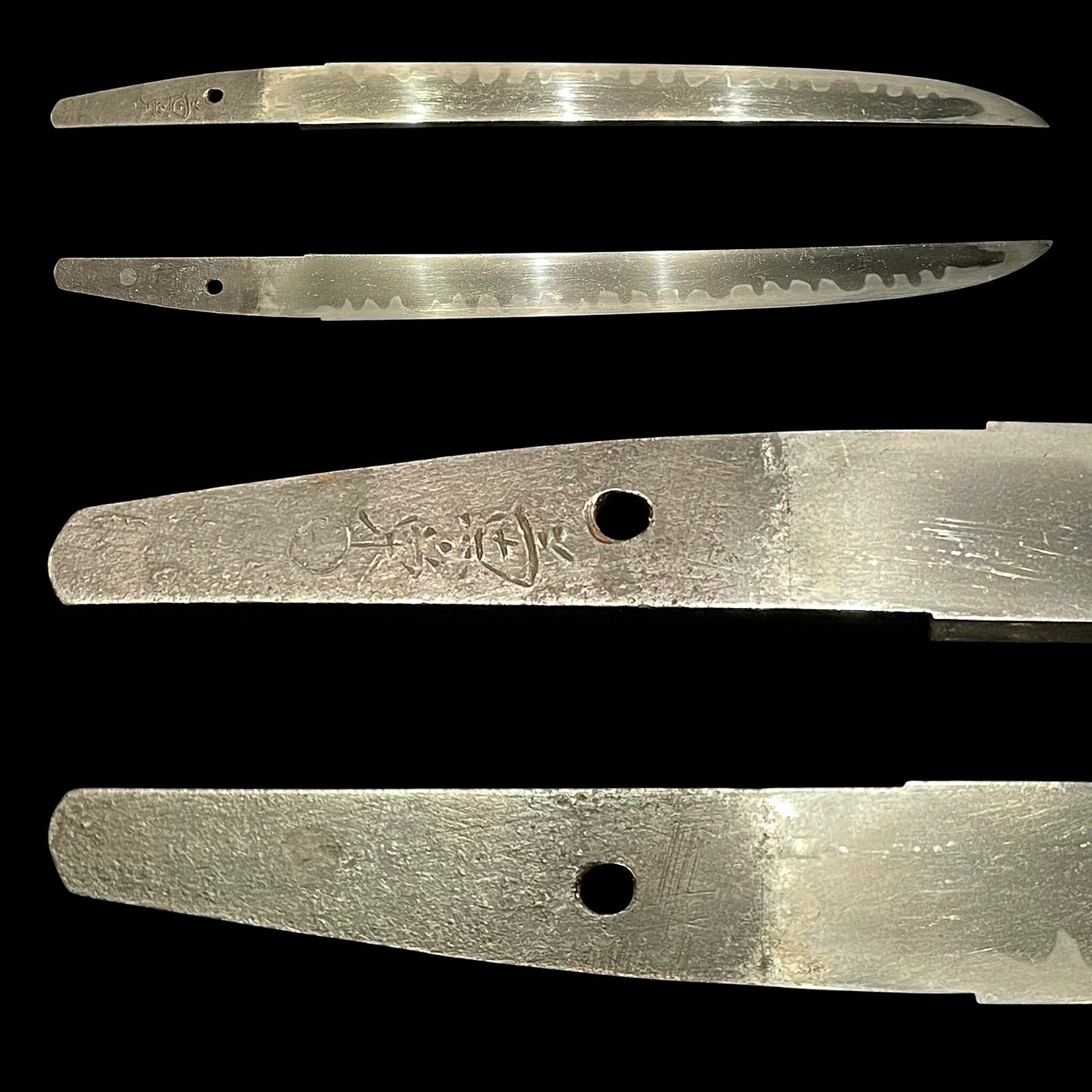 Red Aikuchi Tanto, Kanehide 兼栄 signed, Late Muromachi period, Mino School