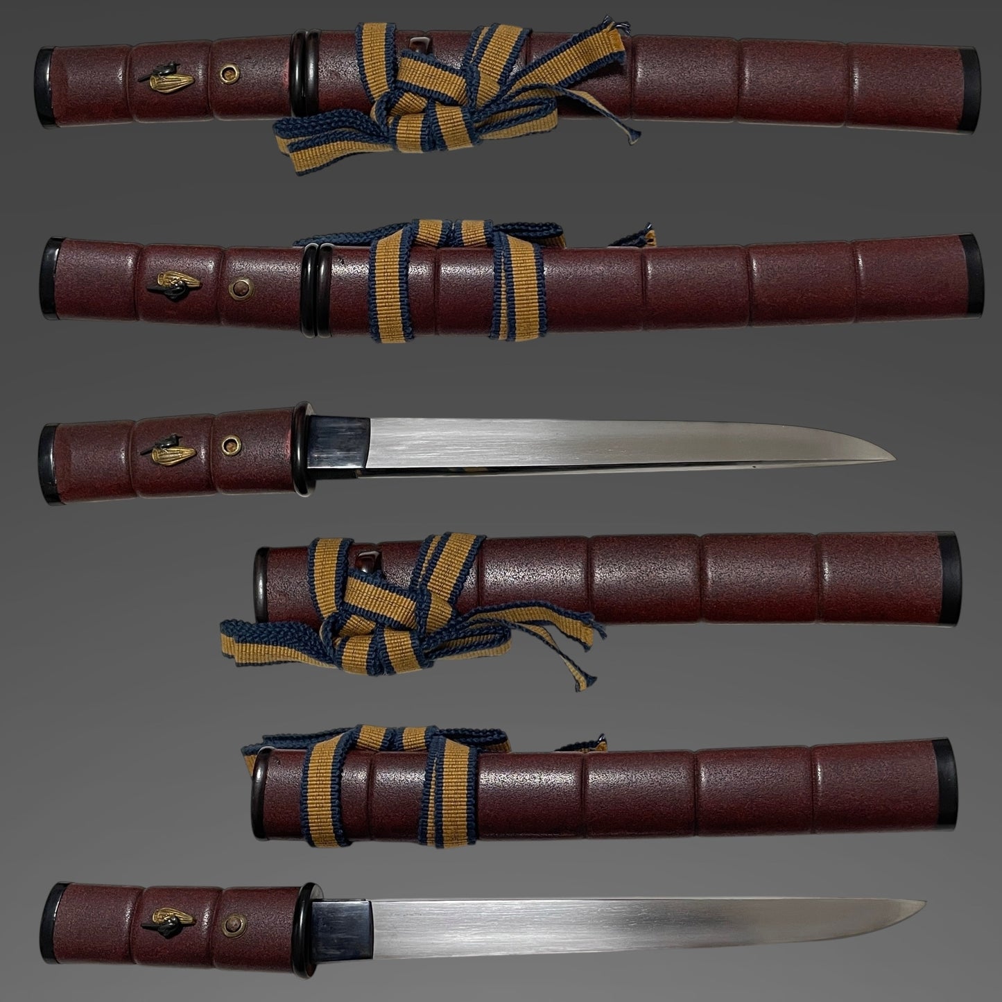 YOROIDOSHI 鎧通し TANTO, Very Thick blade,Tadayoshi 忠吉 signed Inrokizami-Saya 印籠刻鞘