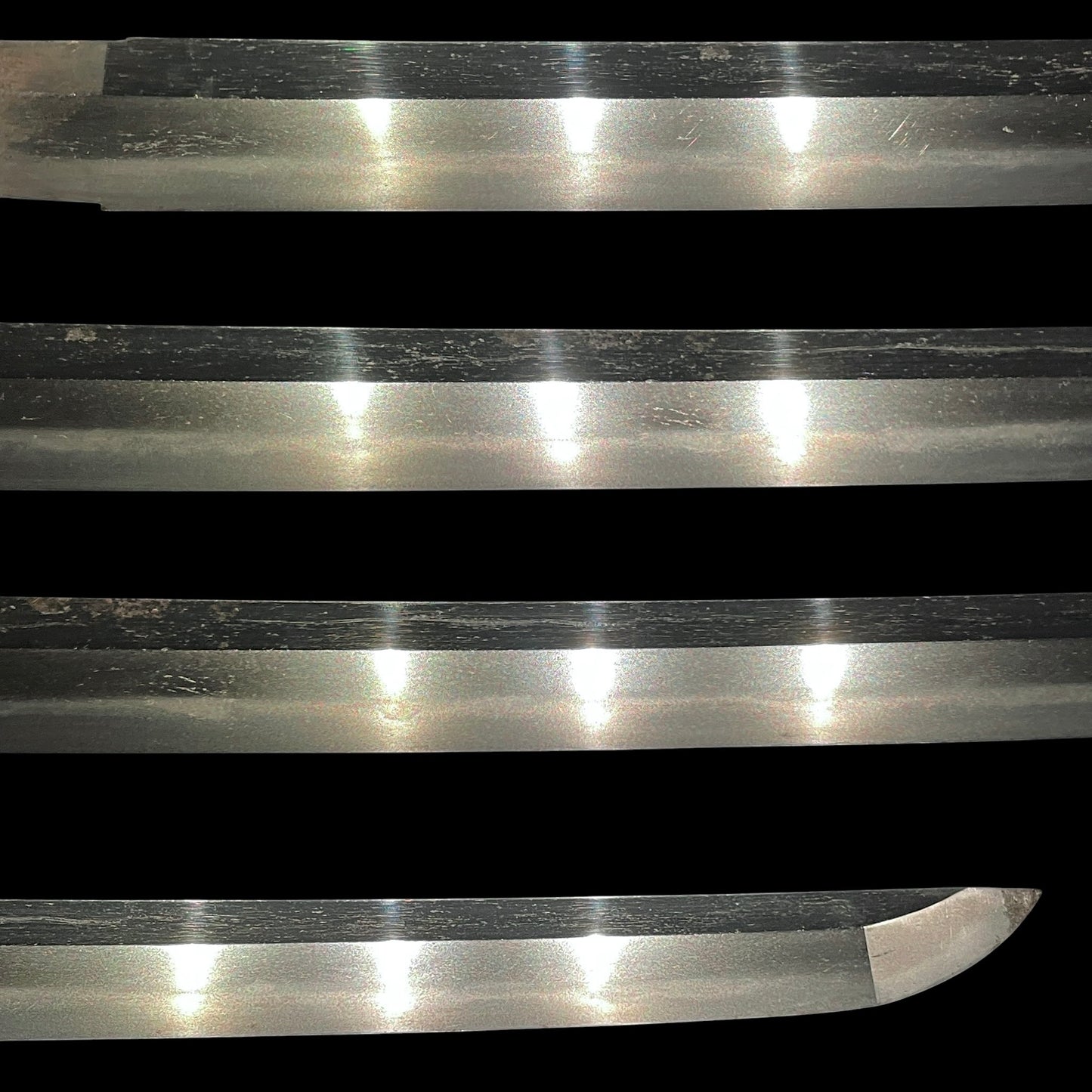 Red Wakizashi with Kozuka, Shakudo Horse Menuki, Aoimon 葵紋 Scabbard, Edo period
