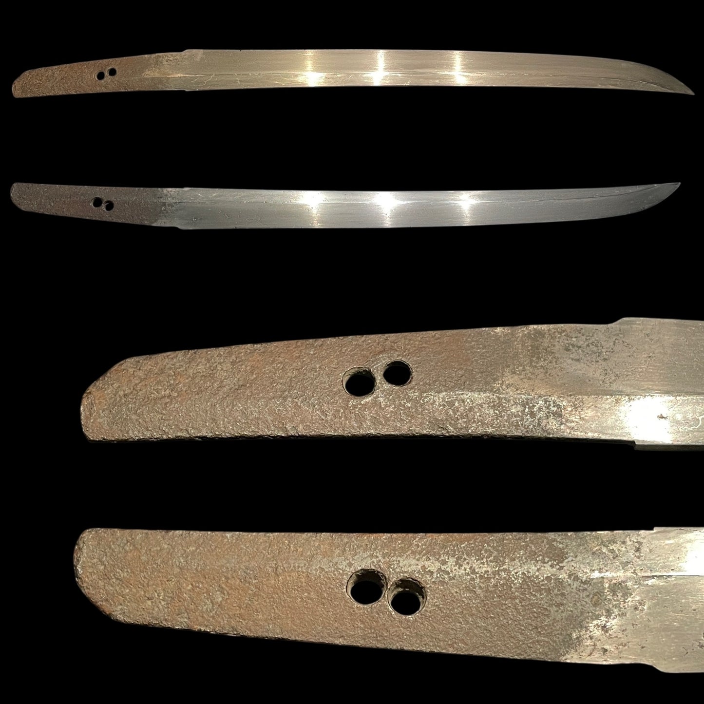 Aikuchi Tanto 合口短刀, Cormorant Menuki 鵜目貫, Edo period mumei