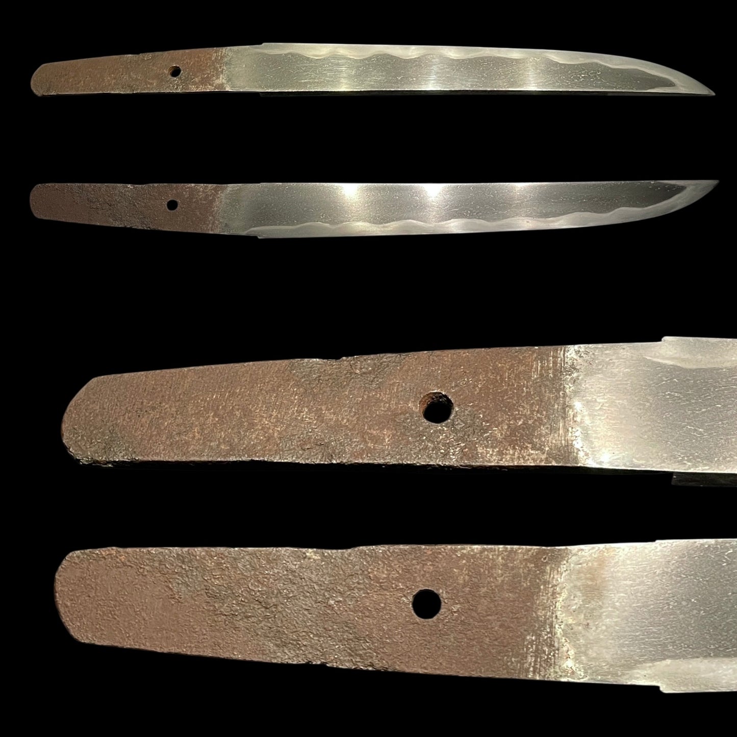 Wide and Thick TANTO in Shirasaya, Late Edo Bakumatsu period mumei