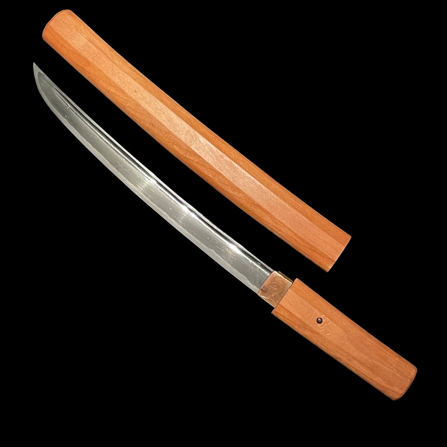 Rayskin Koshirae 鮫皮研出拵, Jumyo 壽命 Wakizashi, Muromachi period, with Shirasaya