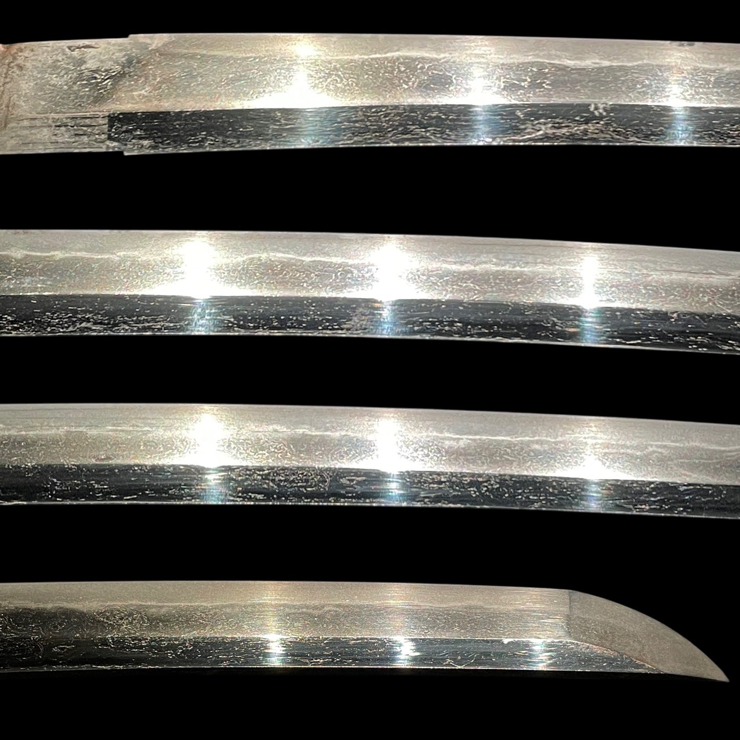 Short Wakizashi Flower Fuchikashira and Menuki, Edo period mumei