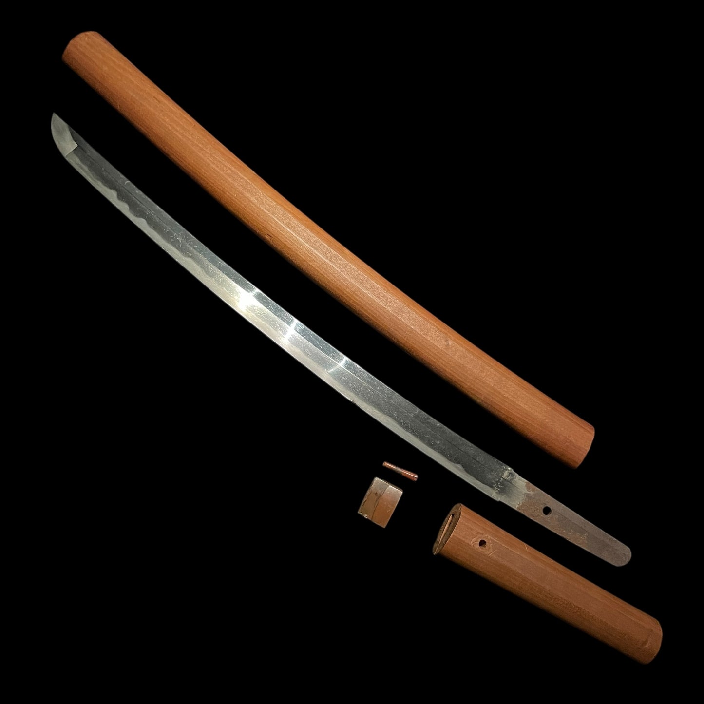 Wide Blade Wakizashi in Shirasaya, Edo period mumei