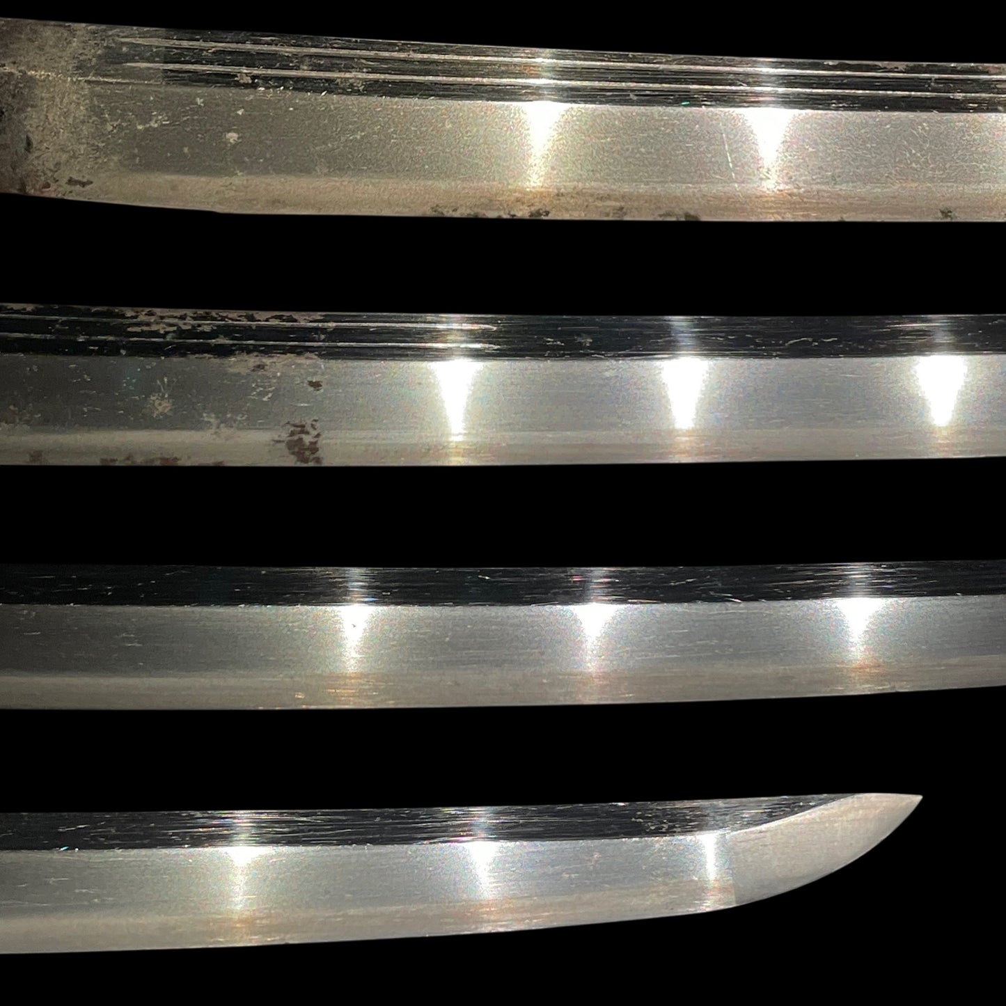 Nobukuni 信国 signed Wakizashi, Plum Fuchikashira, Aoi Menuki, Muromachi period