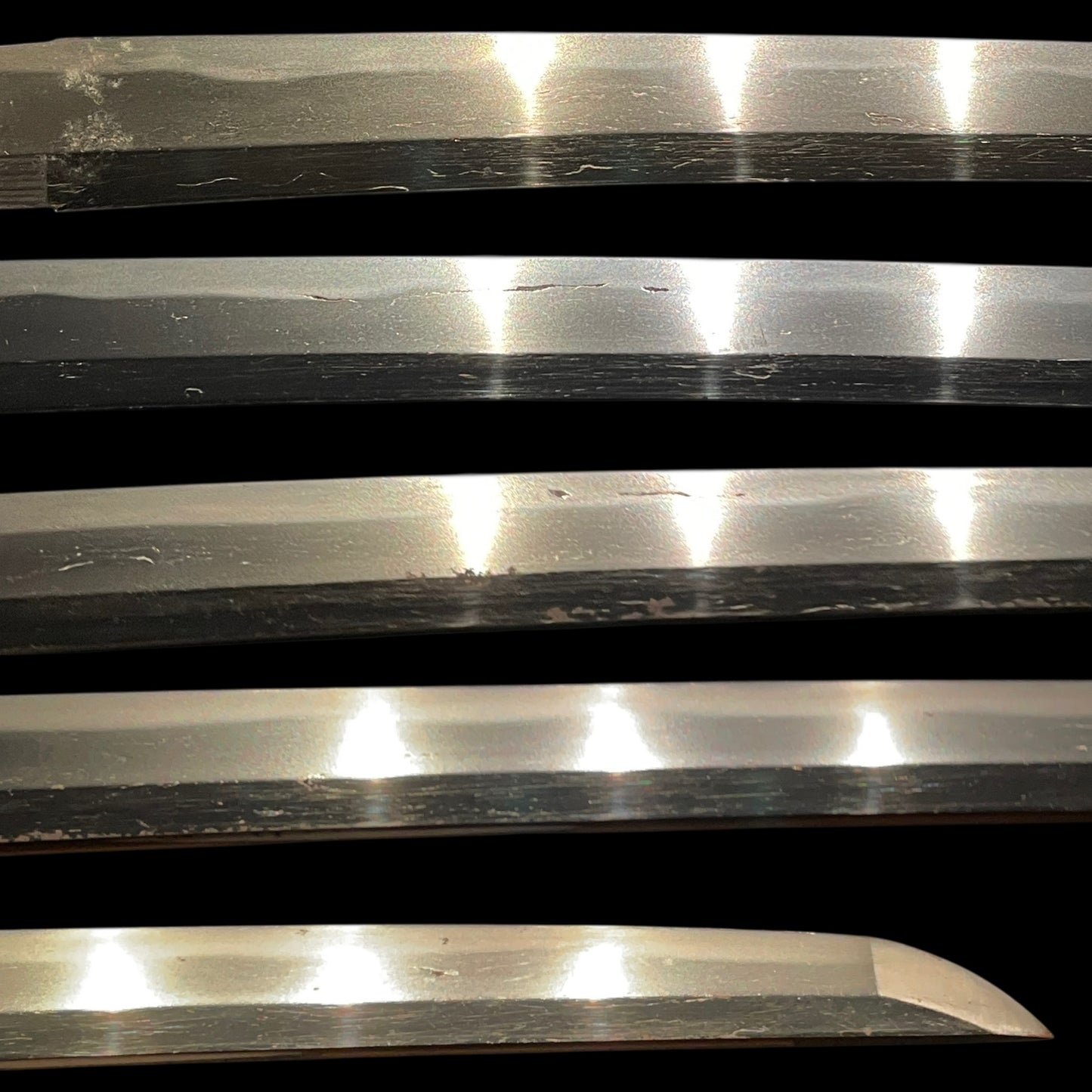 Family crest Fuchikashira Black KATANA, Late Muromachi period mumei