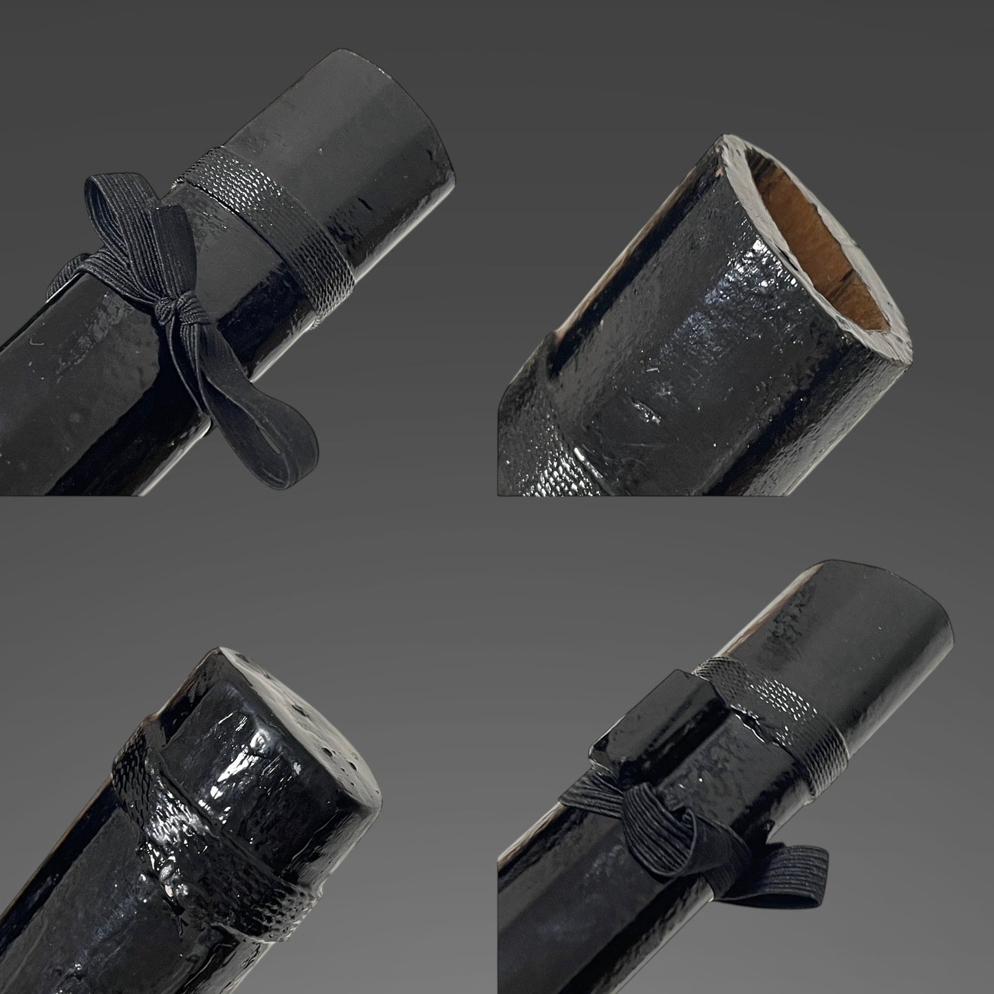 Family crest Fuchikashira Black KATANA, Late Muromachi period mumei