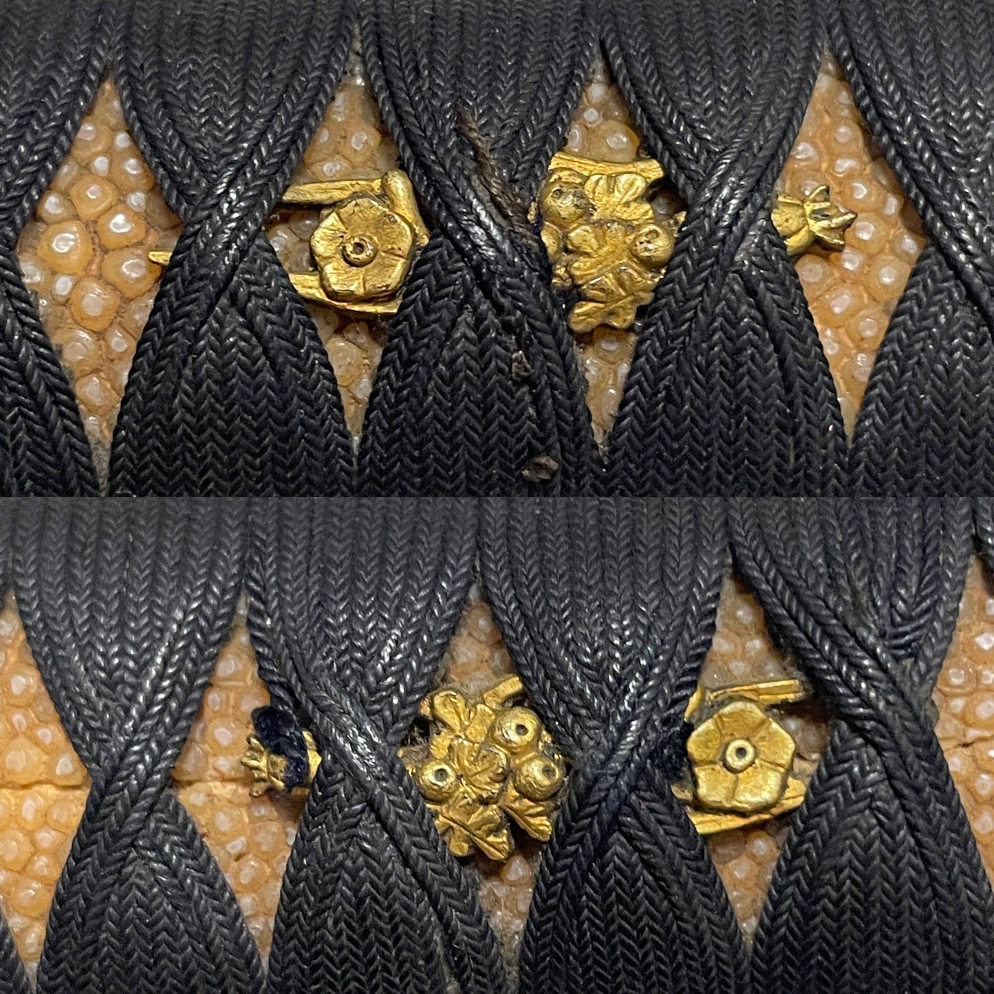 Naginata-Naoshi Zukuri 薙刀直造  Wakizashi, Oninanako Fuchikashira 鬼魚々子縁頭, Edo period