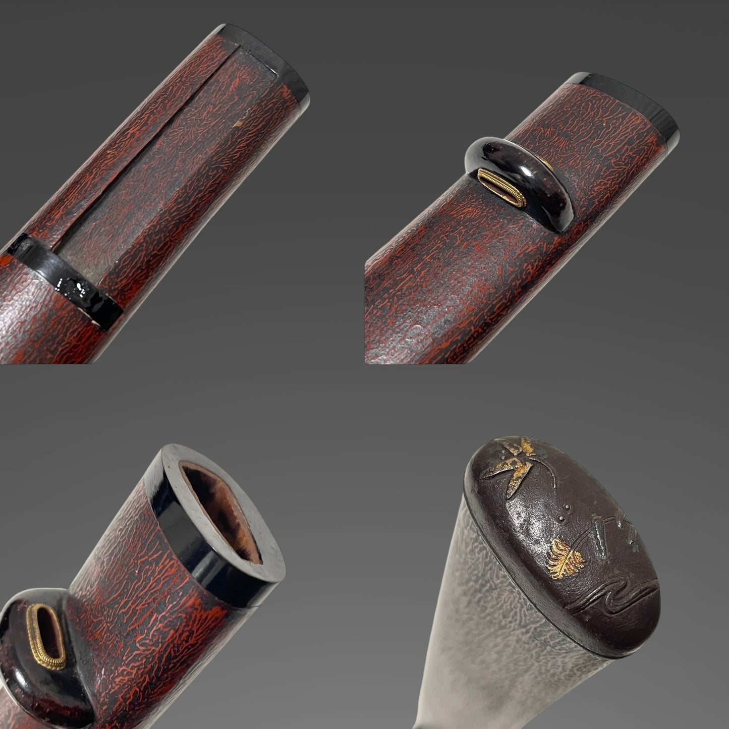 Dragonfly Fittings Red TANTO, Late Edo period mumei