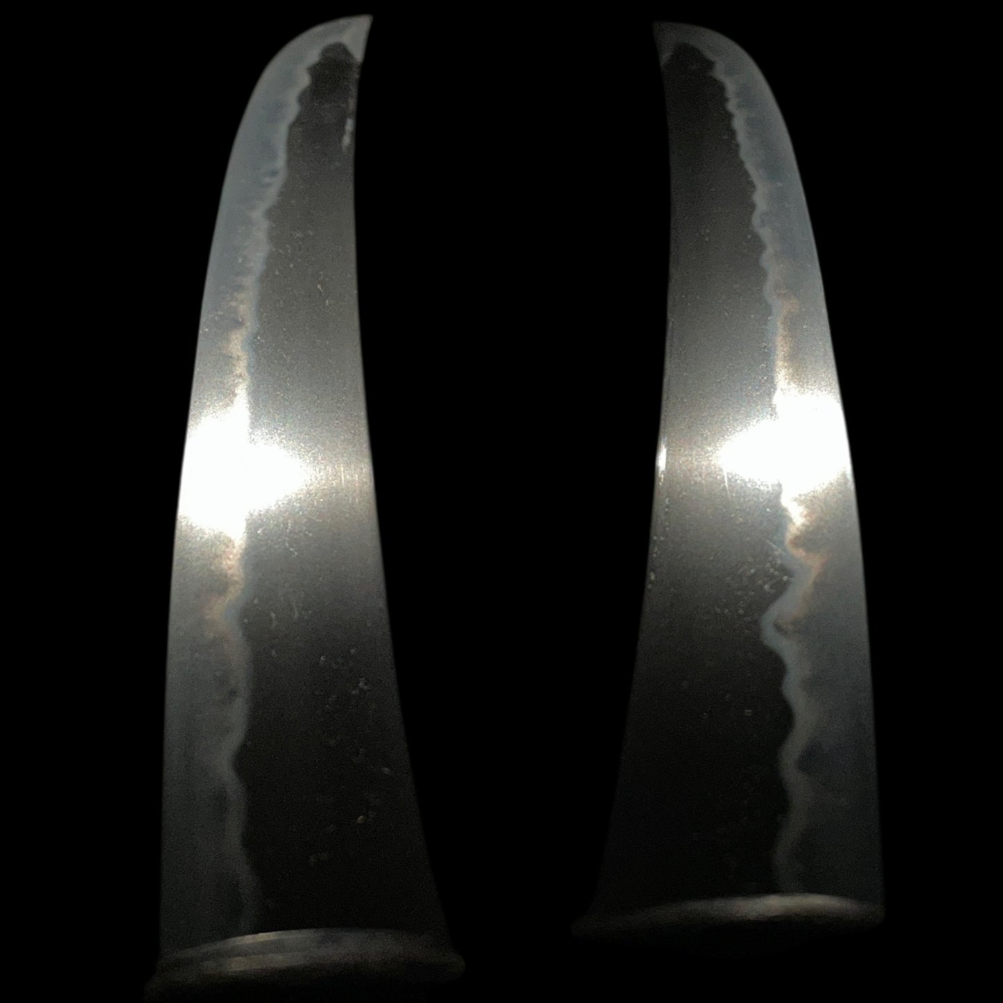 Sunnnobi-TANTO 寸延短刀, Puppy Tsuba and Tiger Kozuka, Late Edo period mumei