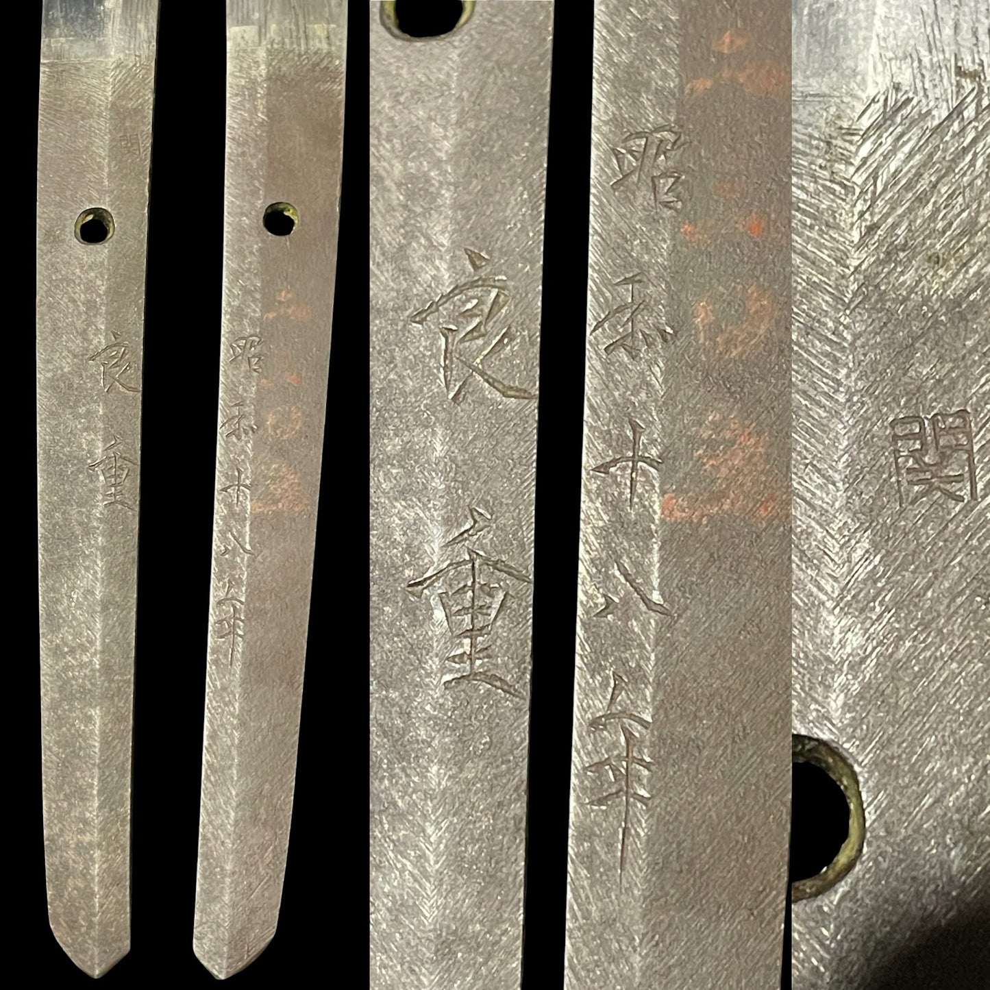 Navy GUNTO, Yoshishige 1993 良重 昭和十八年 signed, Rising sun Seppa 旭日大切羽
