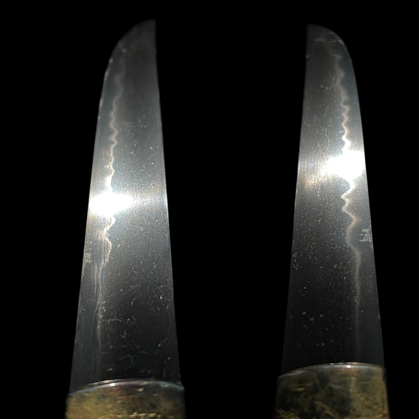 Aikuchi Style TANTO, Butterfly menuki, Late Edo period mumei