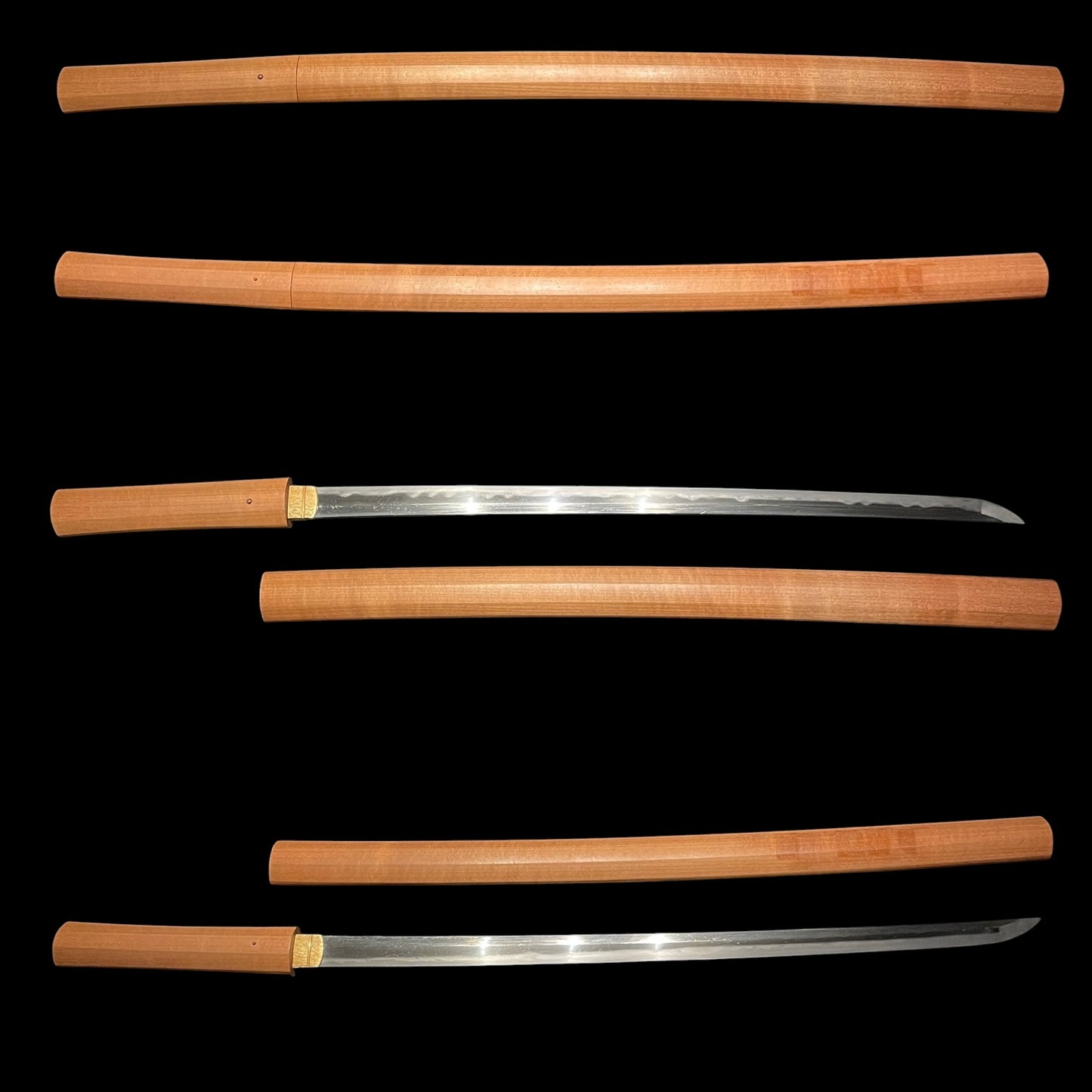 Shinobigatana 忍刀, Straight Blade Long Wakizashi, Fujiwara Takada 藤原高田, Early Edo period