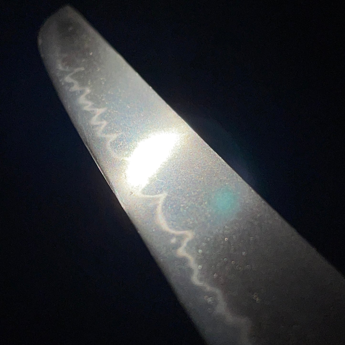 Hirazukuri Red TANTO, Yodomeisho 淀名所 Fuchikashira, with Shirasaya