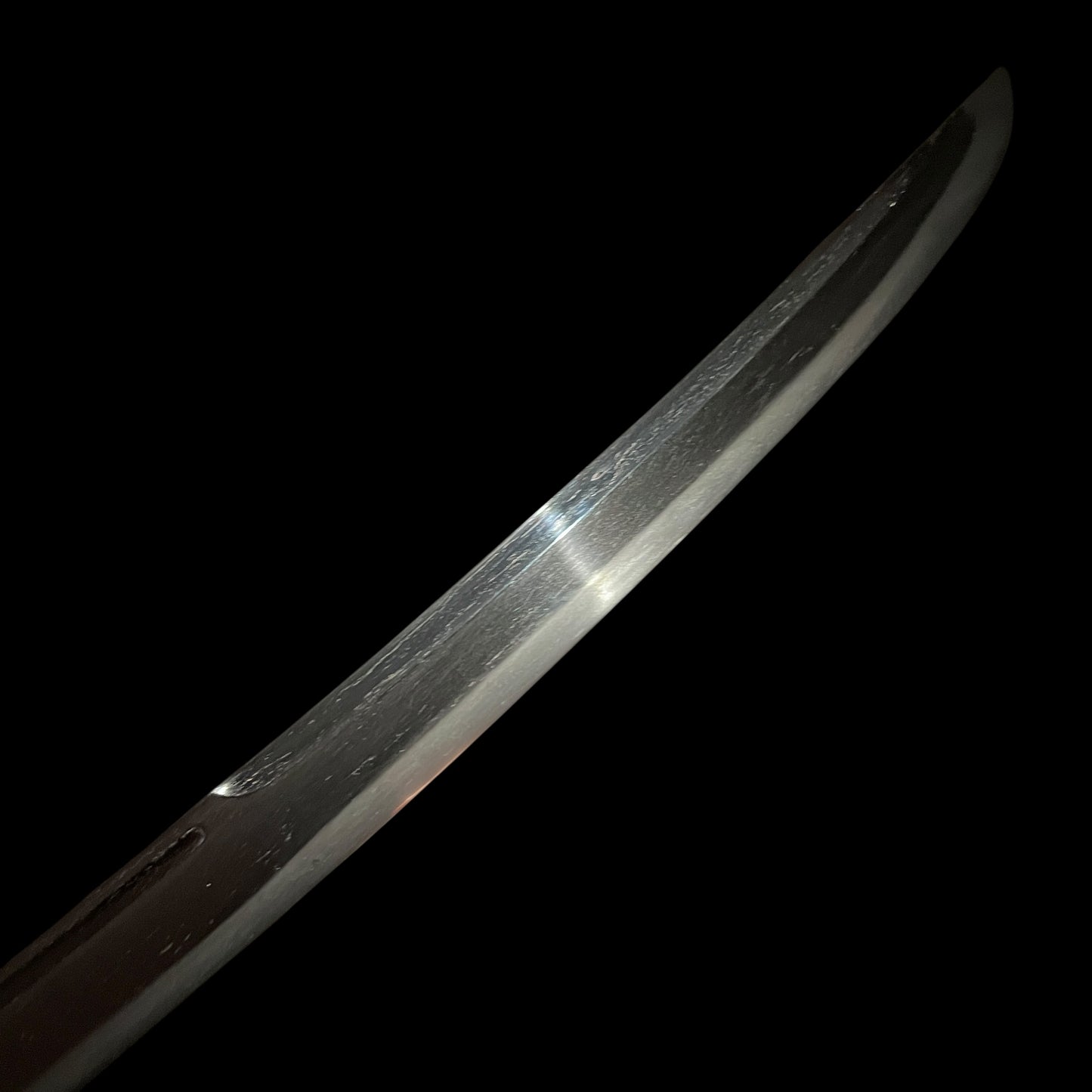 Rare style Unokubi-Zuukri 鵜首造 WAKIZASHI, Masame-Hada 柾目肌, Edo period mumei