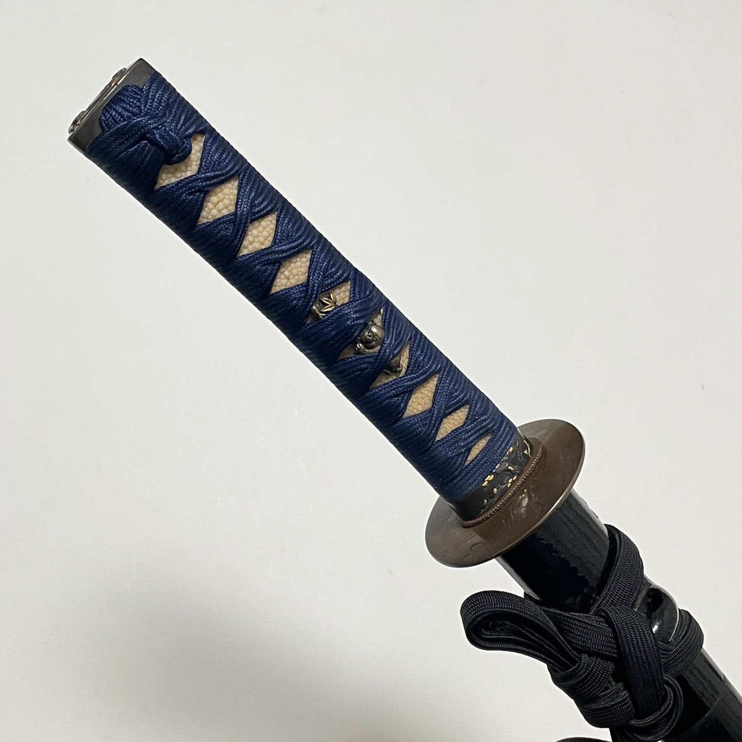 Long Wakizashi, Copper Tsuba, Shibuichi Fuchikashira, Edo period mumei