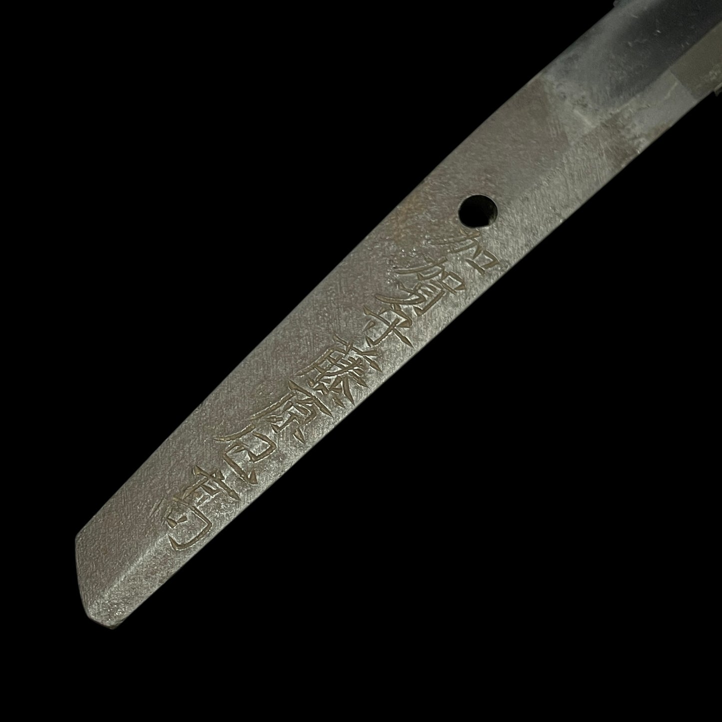 Nanbantetsu 南蛮鉄 Wakizashi, Kaganokami Fujiwara Kanetaka signed, NBTHK Certificate