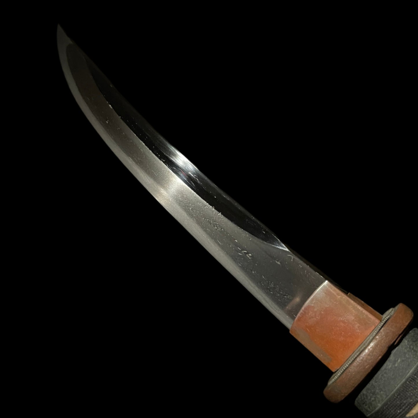 Rare style UNOKUBI 鵜首 TANTO, with Shirasaya, Edo period mumei