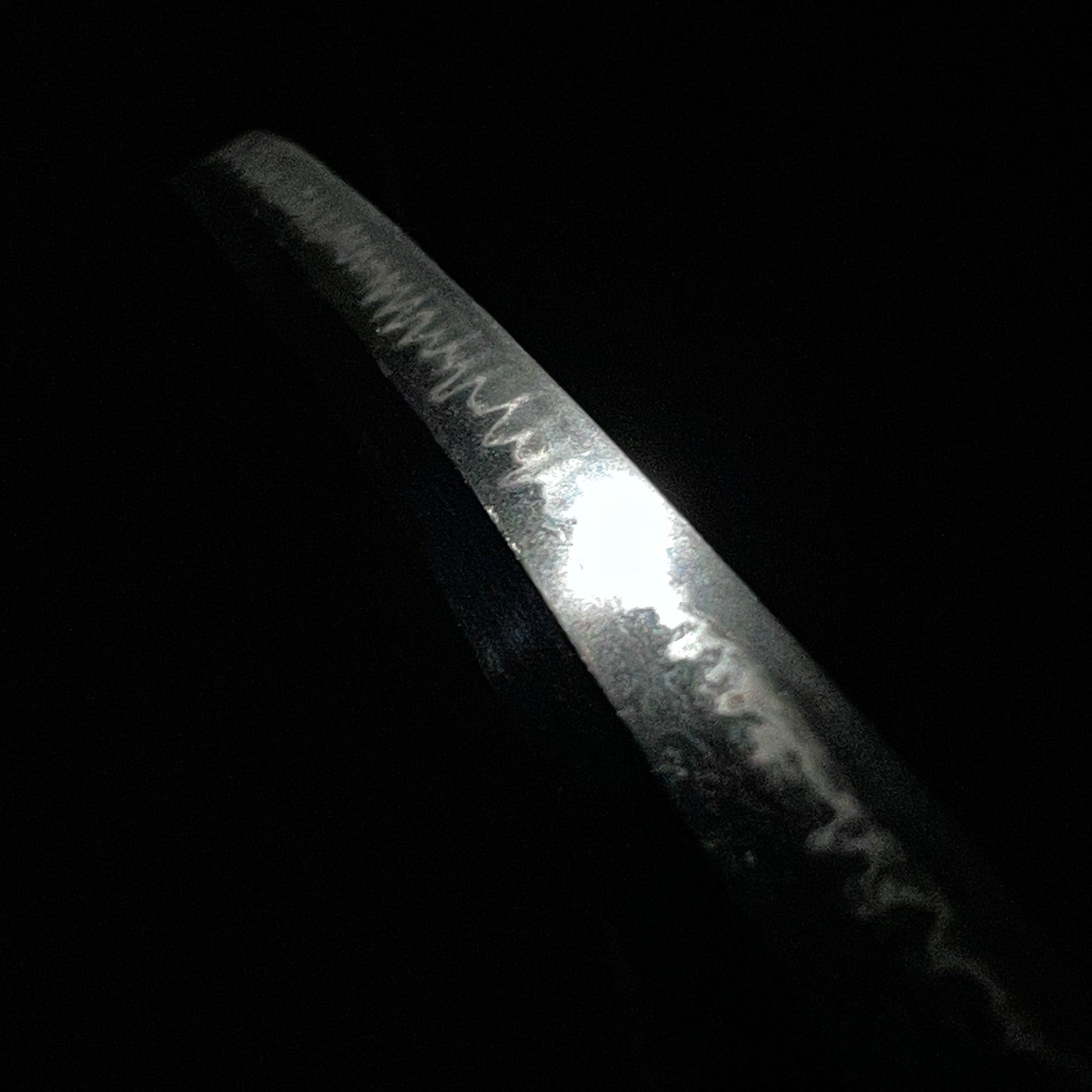 Amazing Hamon, Straight Ninja Style Wakizashi, Shinobigatana 忍刀, Edo period mumei