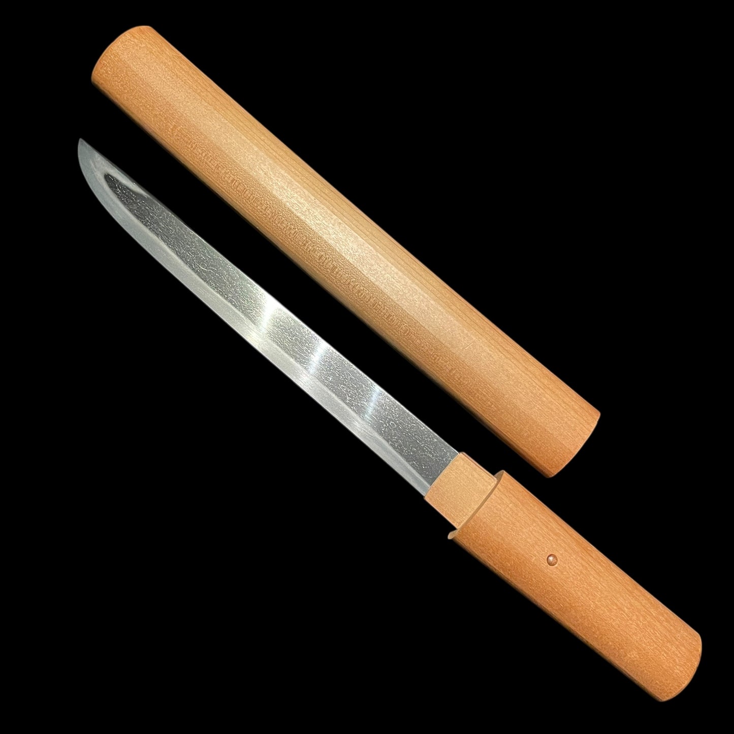 Ichimaru 一丸 signed TANTO, Masamehada 柾目肌, Shinshinto 新々刀, NBTHK Certificate