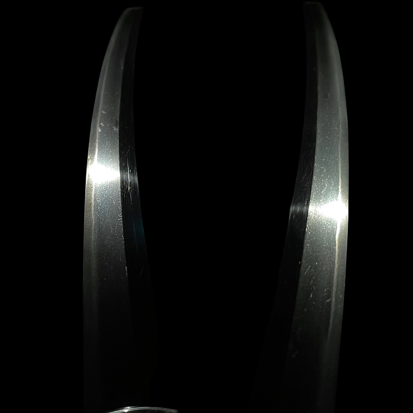 Shibuichi Fuchikashira, Black Wakizashi, Suguha 直刃 Hamon, Edo period mumei