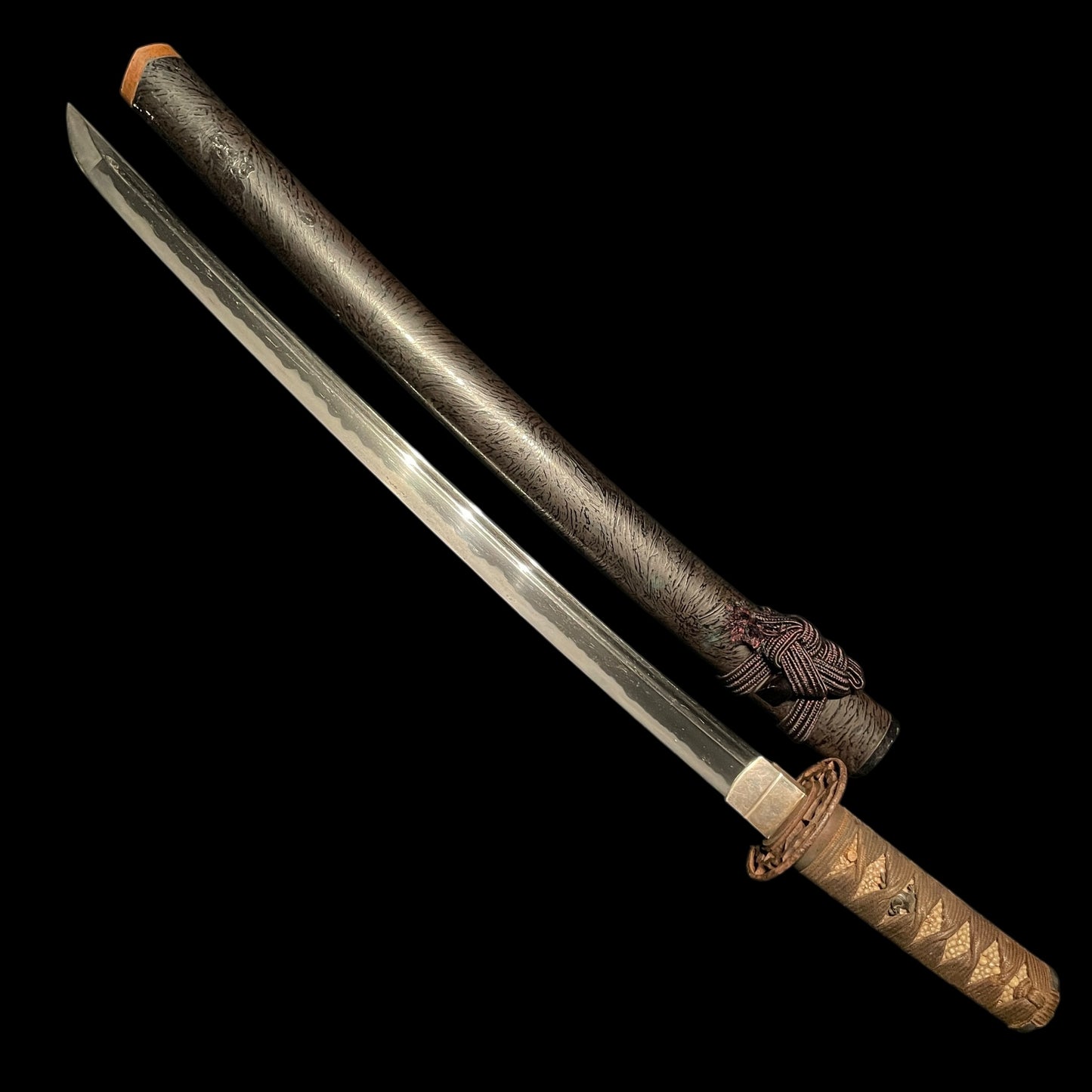 Bohi Wakizashi, Gosannokiri 五三の桐 Kashira, Edo period mumei