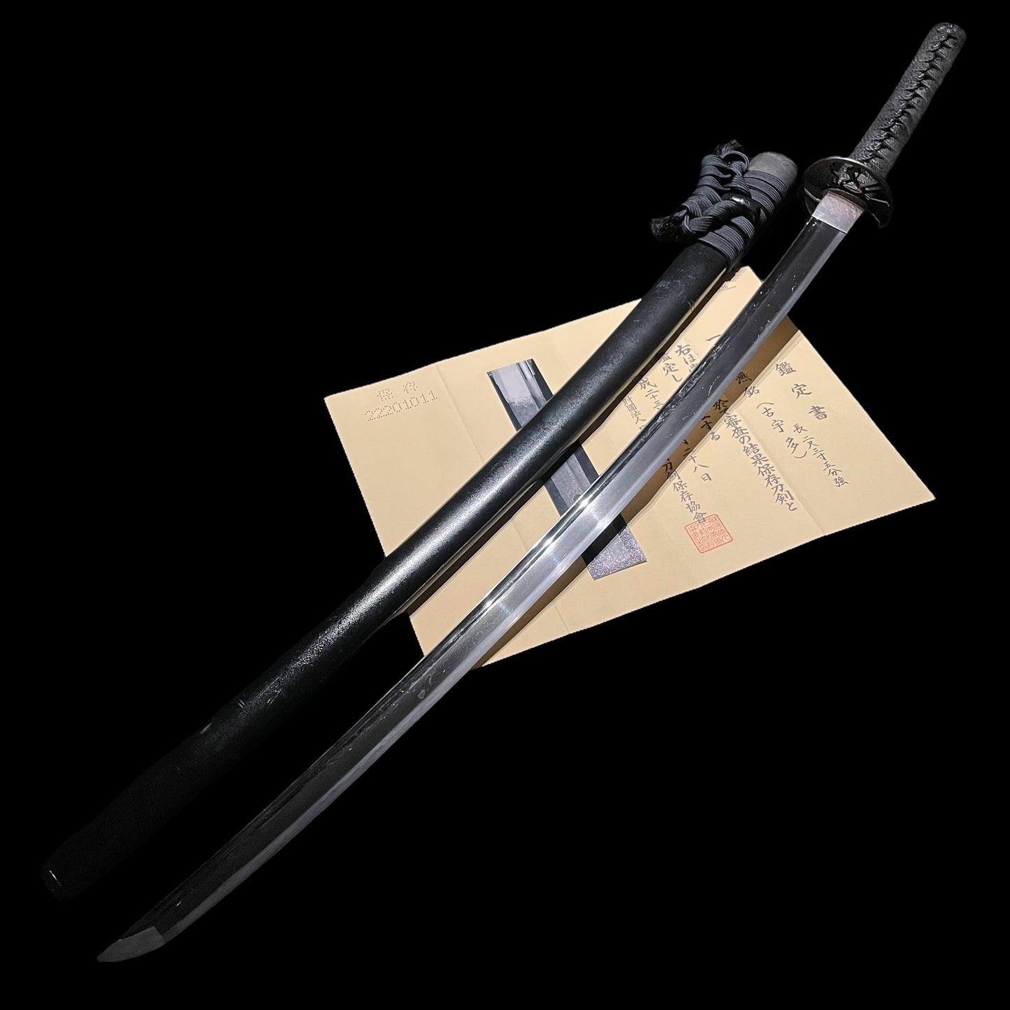 Ko-Uda 古宇多 Long KATANA, Late Kamakura period, with Shirasaya, NBTHK Certificate