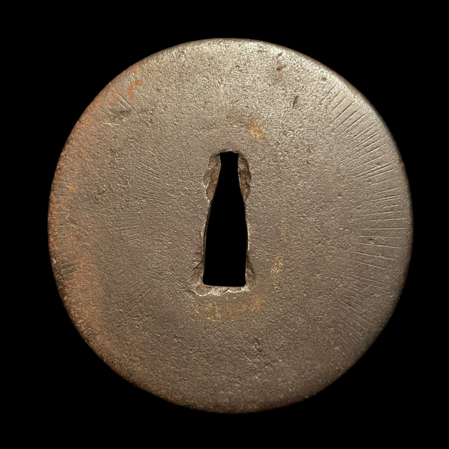 Togari-Gunome 尖互目 Hamon KATANA 無櫃鍔 Muhitsu-Tsuba, Wide and Thick blade