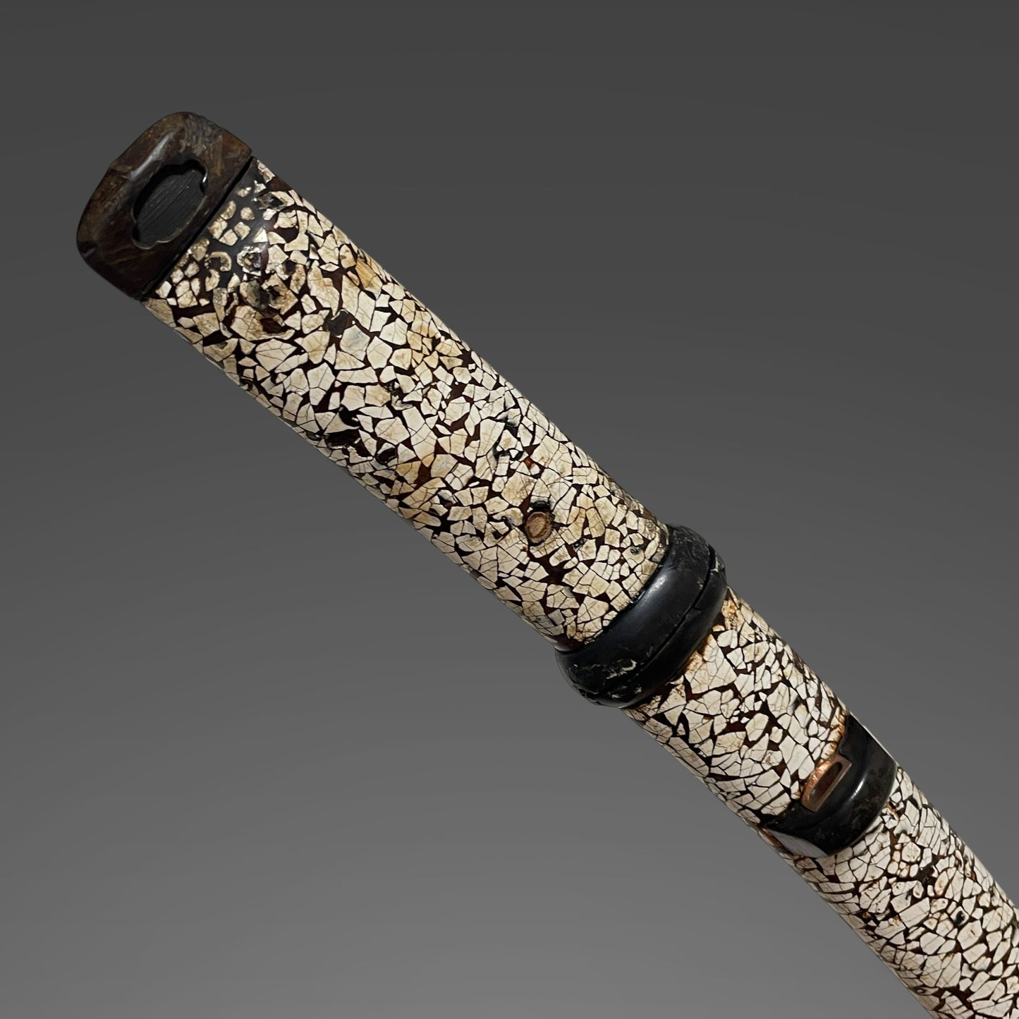 Rare Style Rankaku Koshirae 卵殻拵, Aikuchi Tanto, Edo period mumei