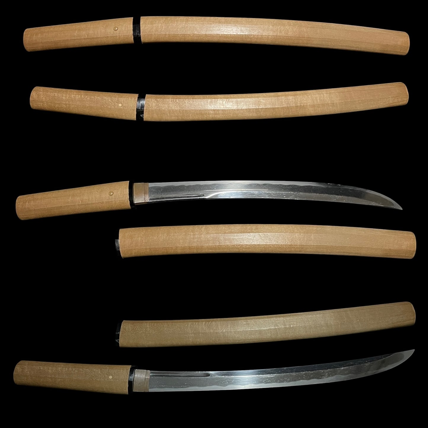 Heavy Naginata Naoshi 薙刀直 Wakizashi, Wide and Thick Blade, Muromachi period mumei