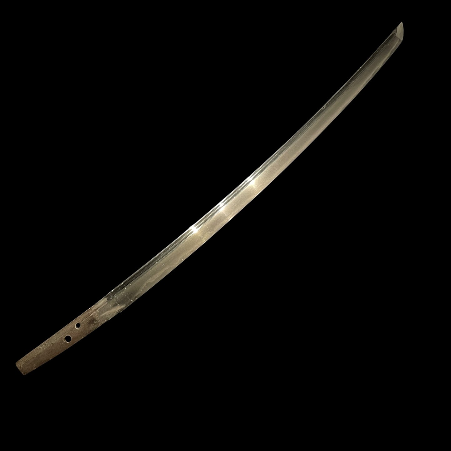 Bo-hi 棒樋 Long Wakizashi, Oosuriage-mumei 大磨上無銘, Early Muromachi period