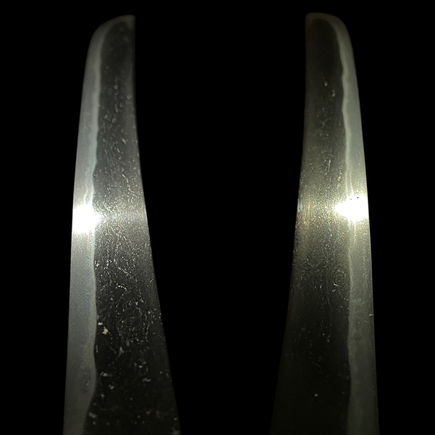Hirazukuri Wakizashi, Yamagane Tsukashi Tsuba 山銅透鍔, Edo period mumei
