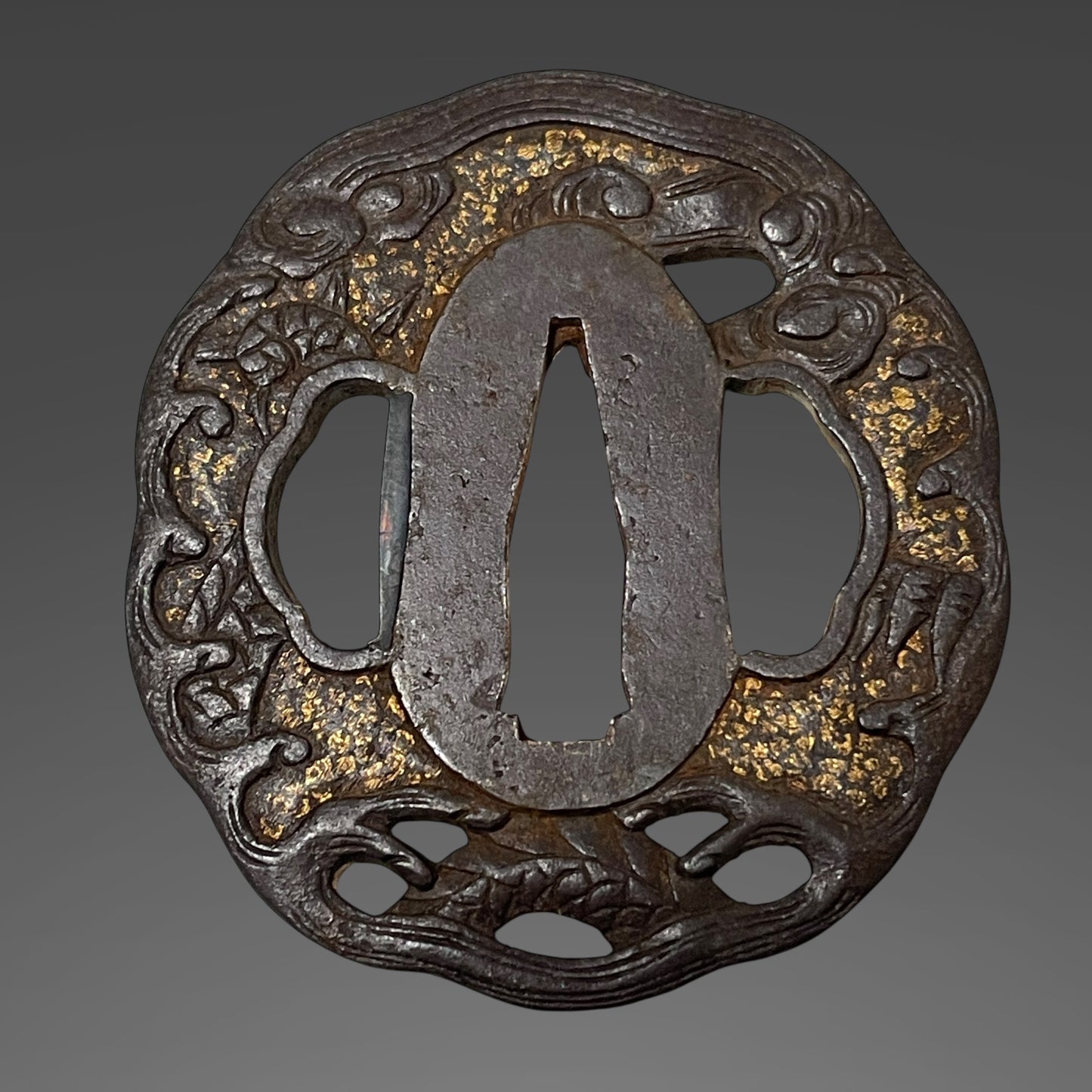 Fujiwara Toyoyuki 藤原豊行 signed Shobuzukuri Wakizashi, Dragon Tsuba, with Kozuka