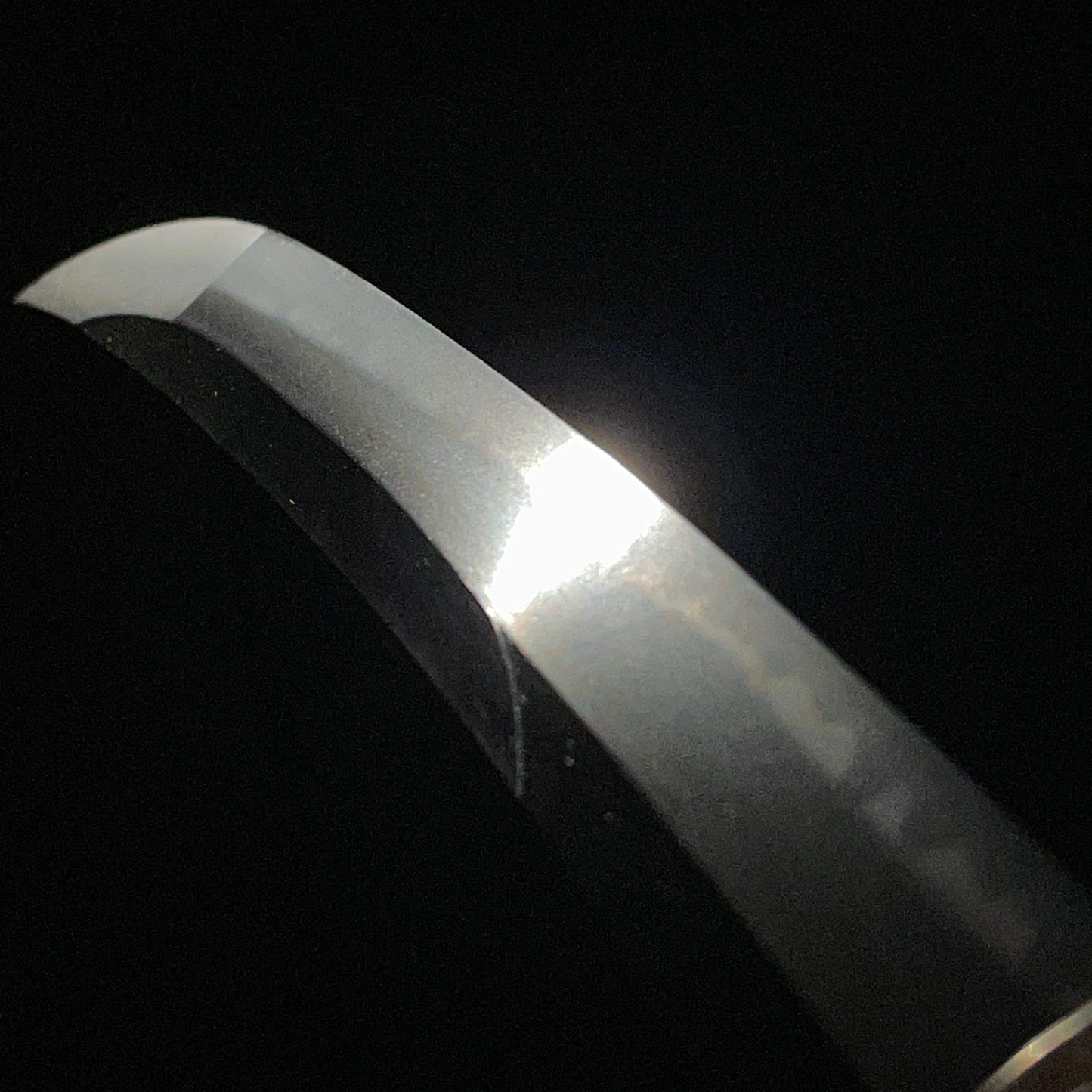 Ookissaki 大切先 Wakizashi, Mouse Fuchikashira 羽箒鼠縁頭, Yanagioni Kozuka, Edo period mumei