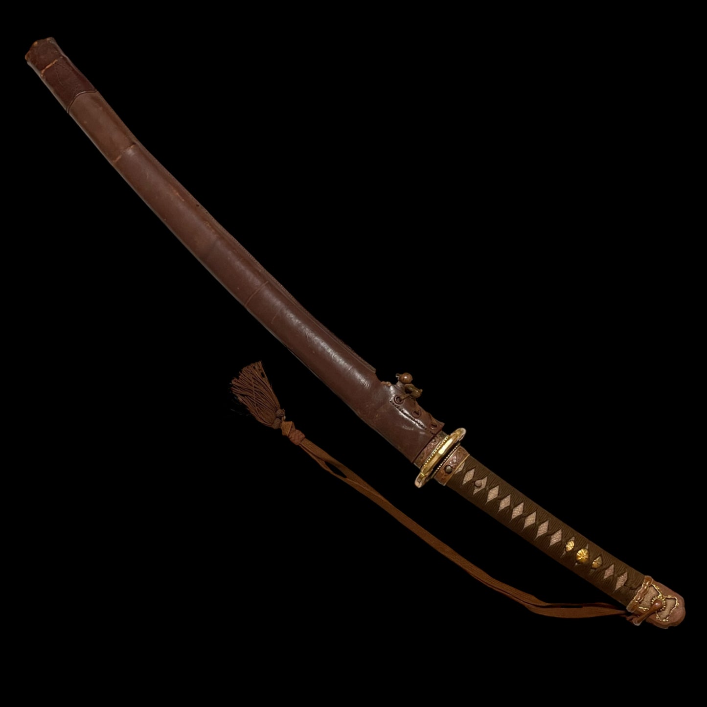 Rare Type98 Short GUNTO,  Noshuseki Kanesuke signed, with Tassel and Tsuka cover