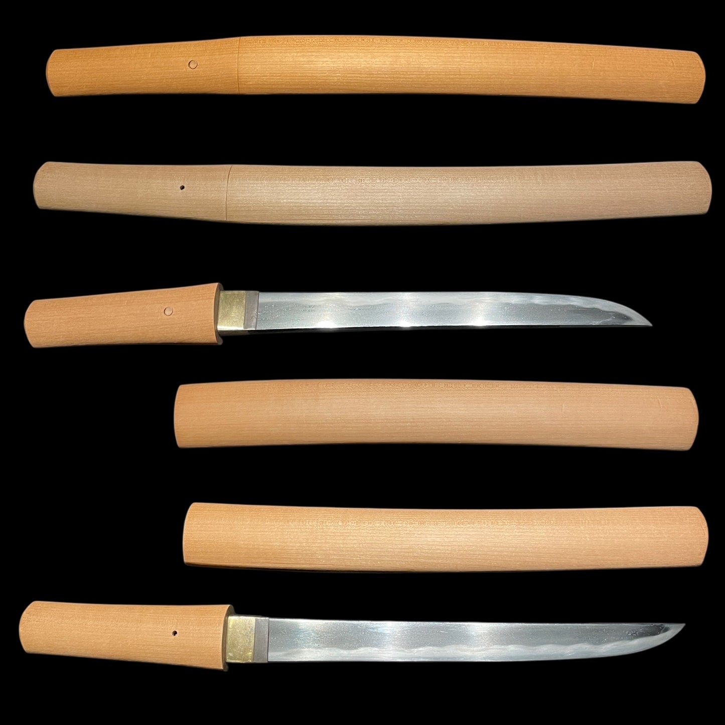 Hirazukuri TANTO in Shirasaya, Late Edo period mumei