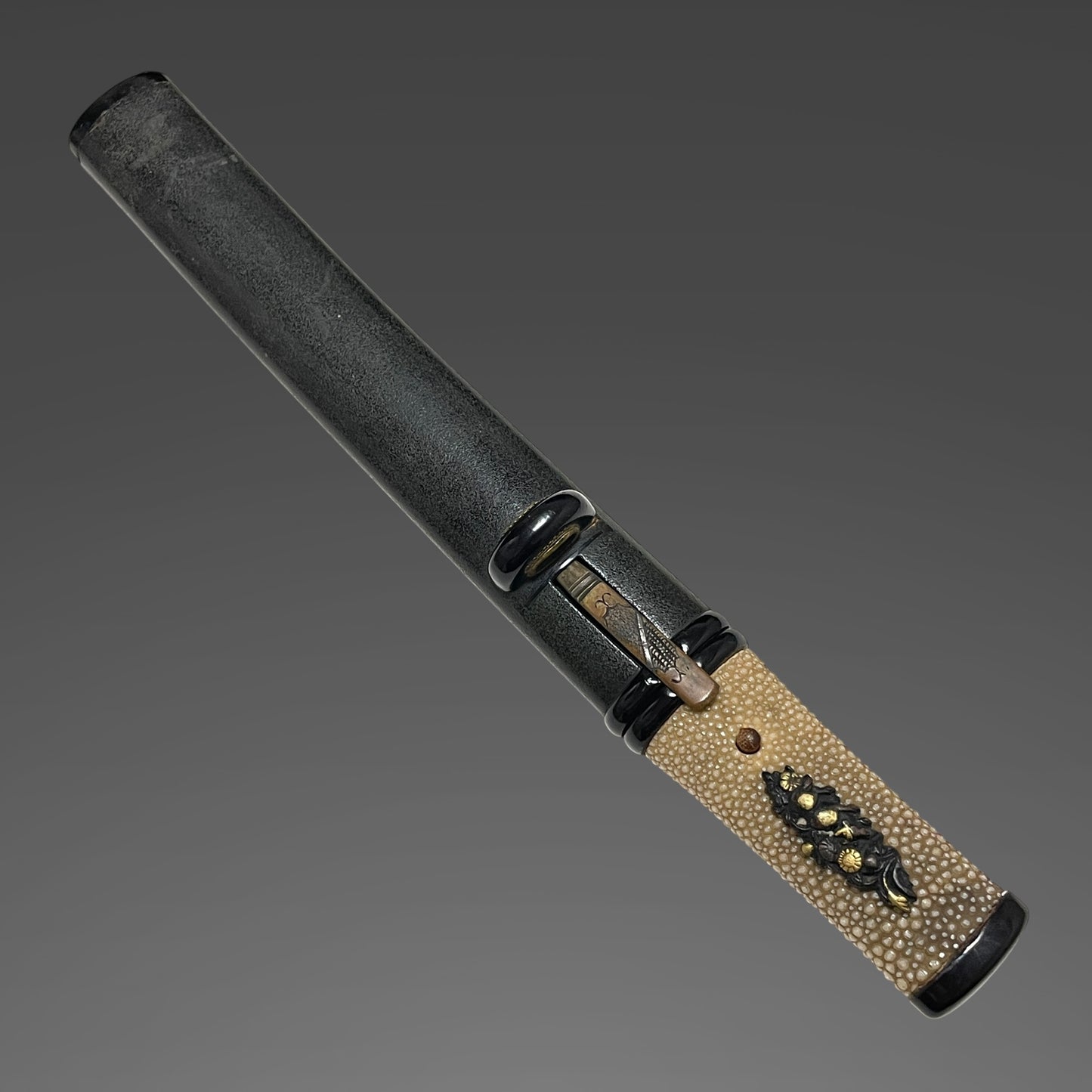 Aikuchi Koshirae Tanto 合口拵短刀, with Brass Kogai, Edo period mumei