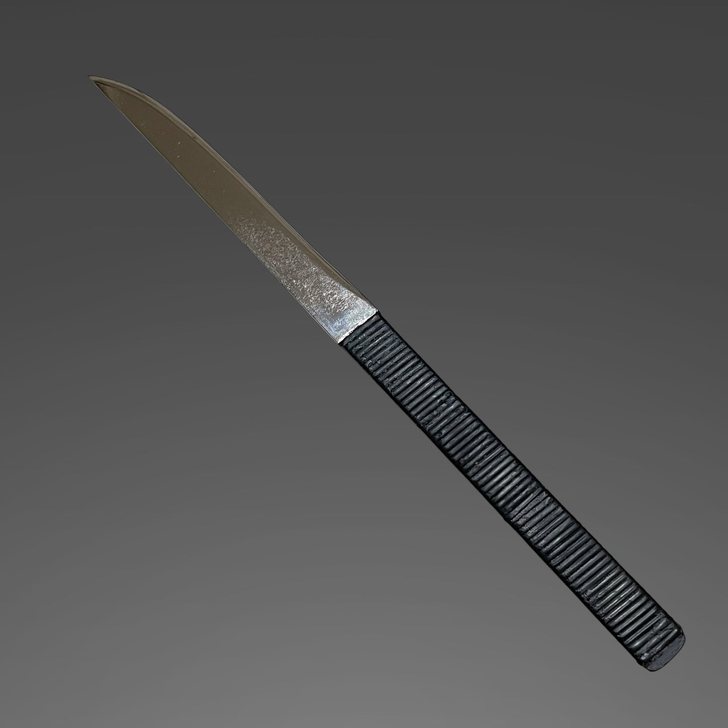 Black Aikuchi TANTO with Kozuka, Edo period mumei
