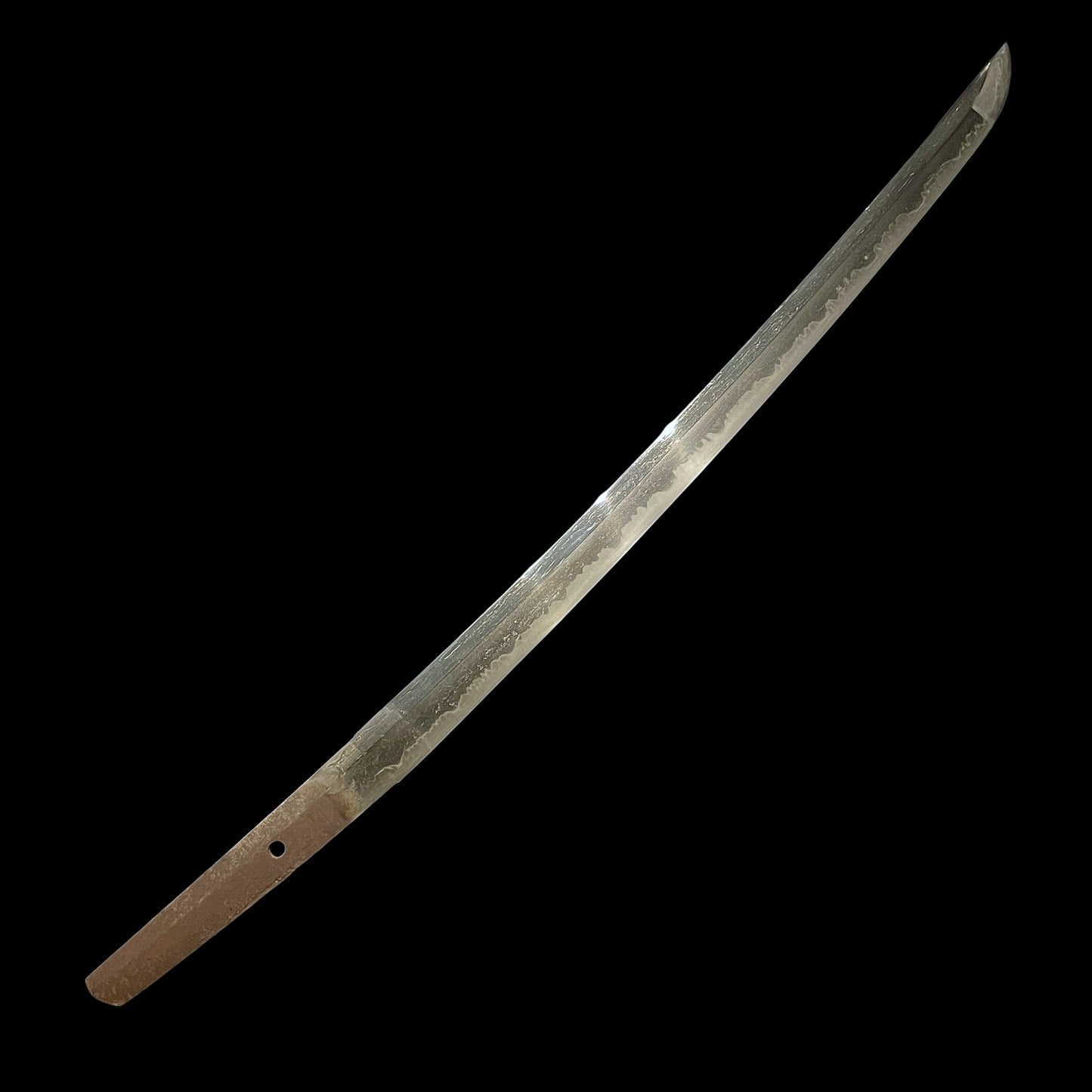 Amazing Hamon Short WAKIZASHI in Shirasaya, Edo period mumei