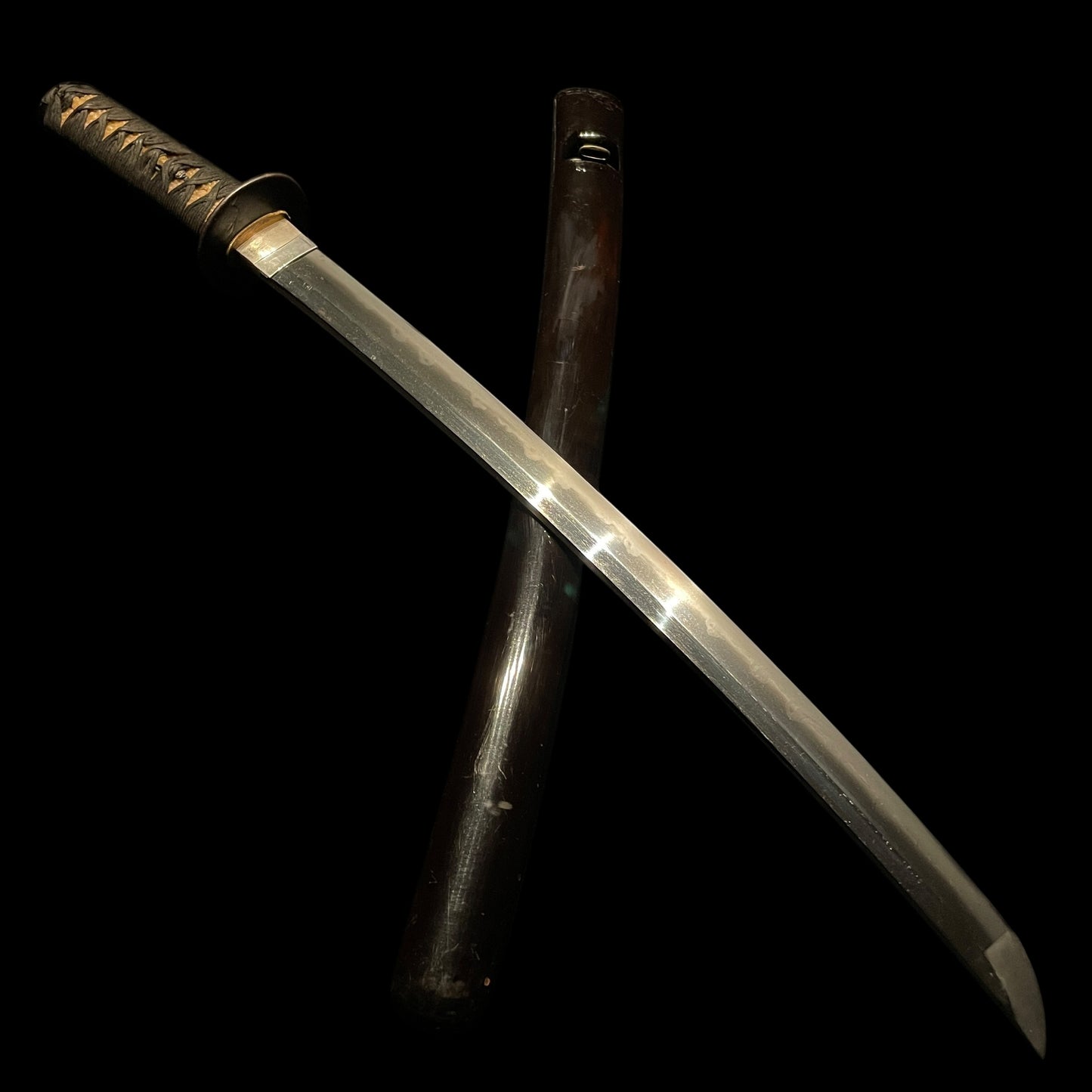 Harimadaijo Tadakuni 播磨大掾忠國 signed Wakizashi, Dragon Fuchi, Hotei Tsuba, Edo period