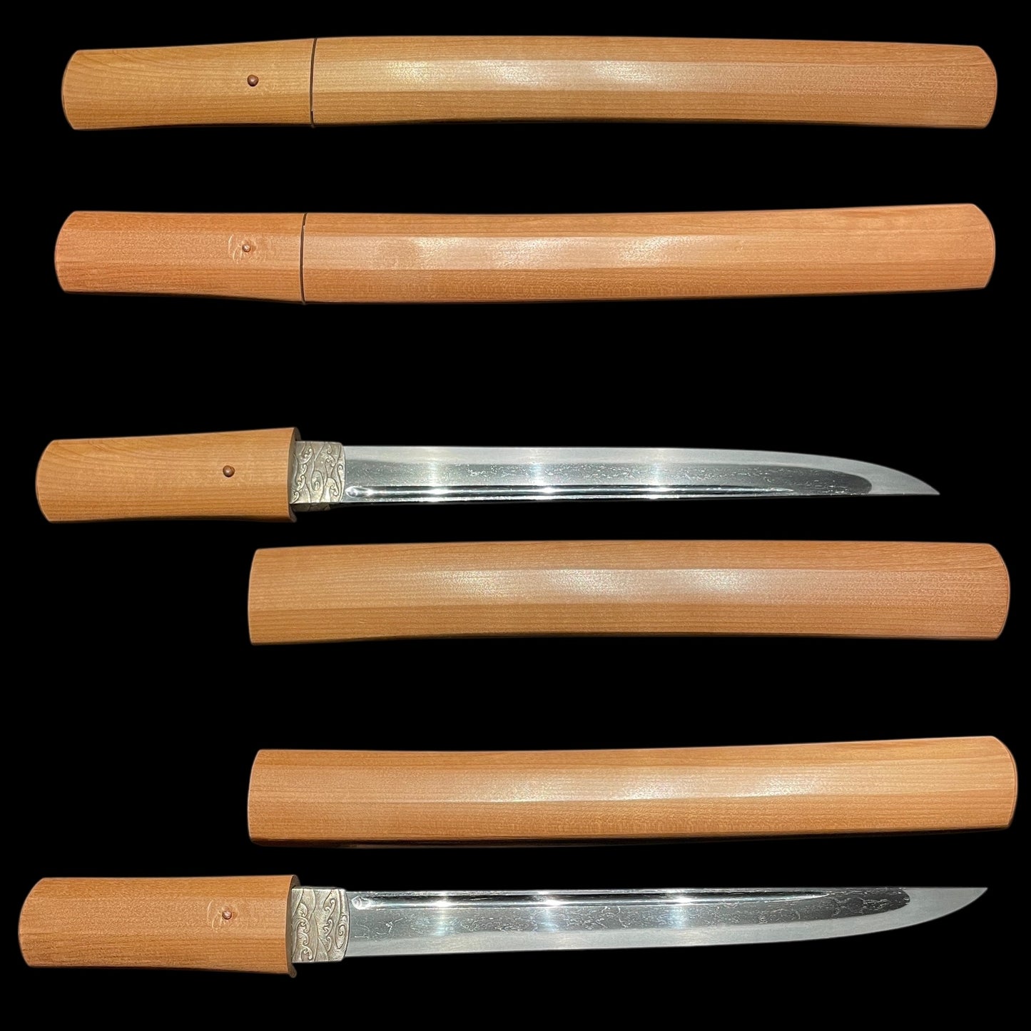 Sukesada 祐定 signed TANTO, Amazing Silver Habaki, Muromachi period