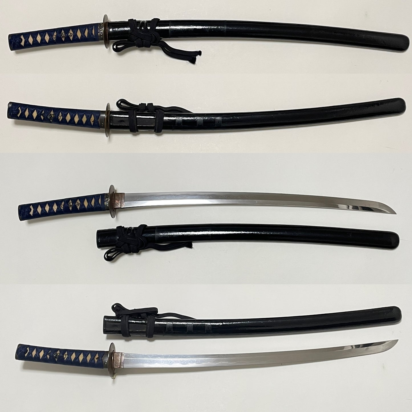 Long Wakizashi, Copper Tsuba, Shibuichi Fuchikashira, Edo period mumei
