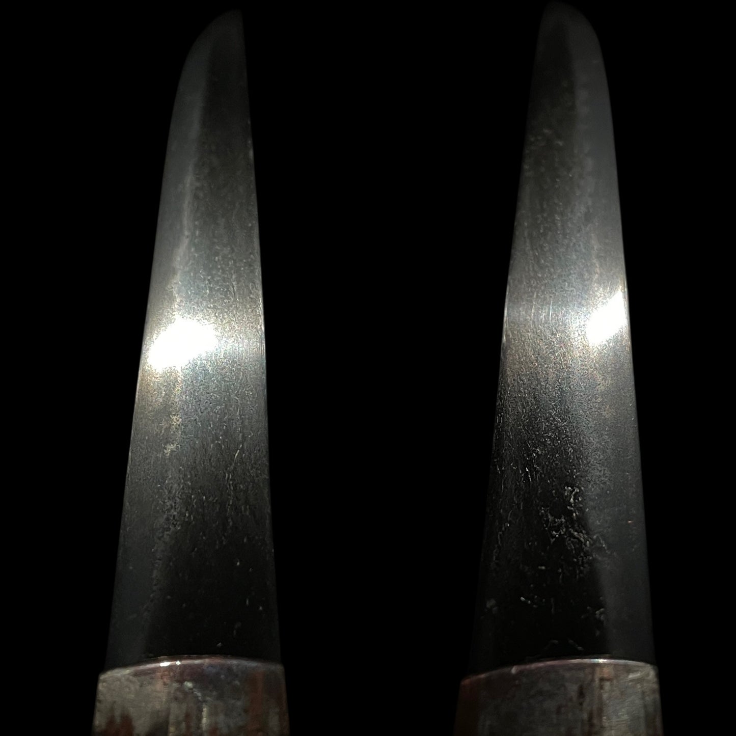 Darum Kashira 達磨頭 TANTO, Copper Fittings, Edo period mumei