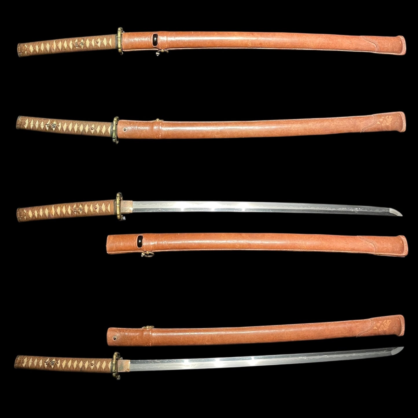 Amazing Hamon Ryakushiki GUNTO, Bizenkokuju 備前國住 signed, Japanese Army Sword