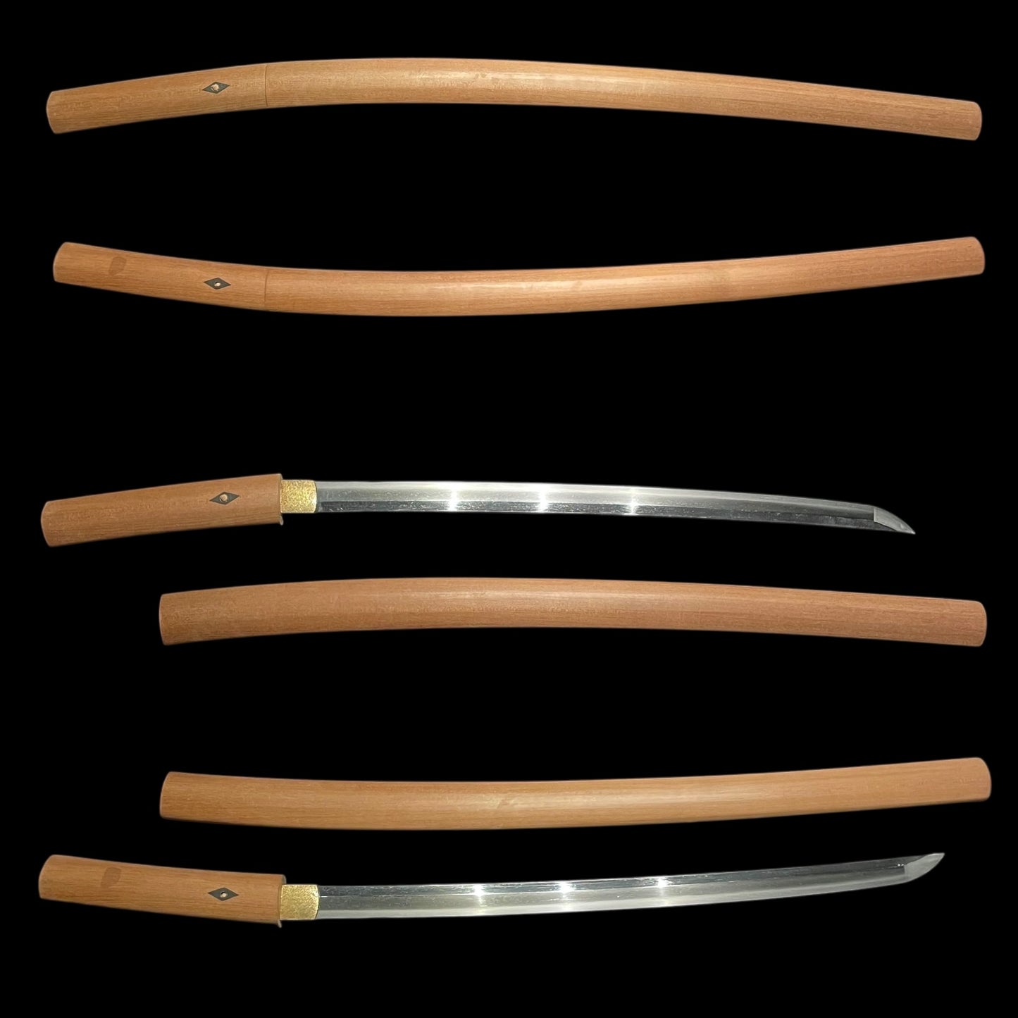 Suguha 直刃 Wakizashi in Shirasaya, Edo period mumei